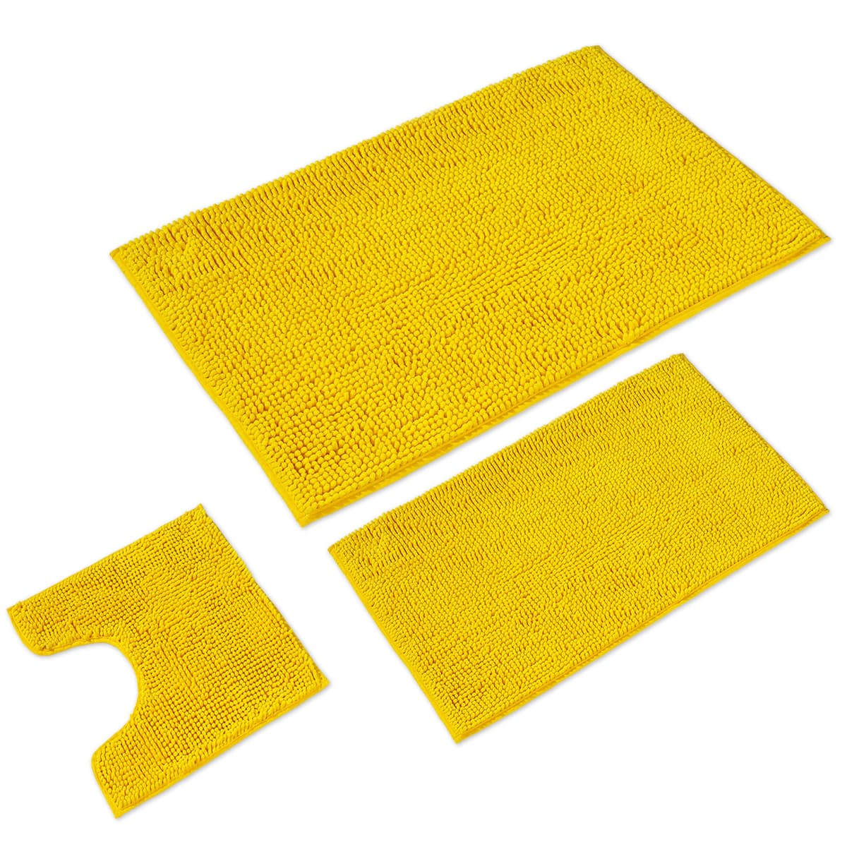 WohnDirect Alfombra Baño Gris 45x45cm • Alfombrilla baño Antideslizante y Lavable • Cómoda Y Súper Absorbente — view 11