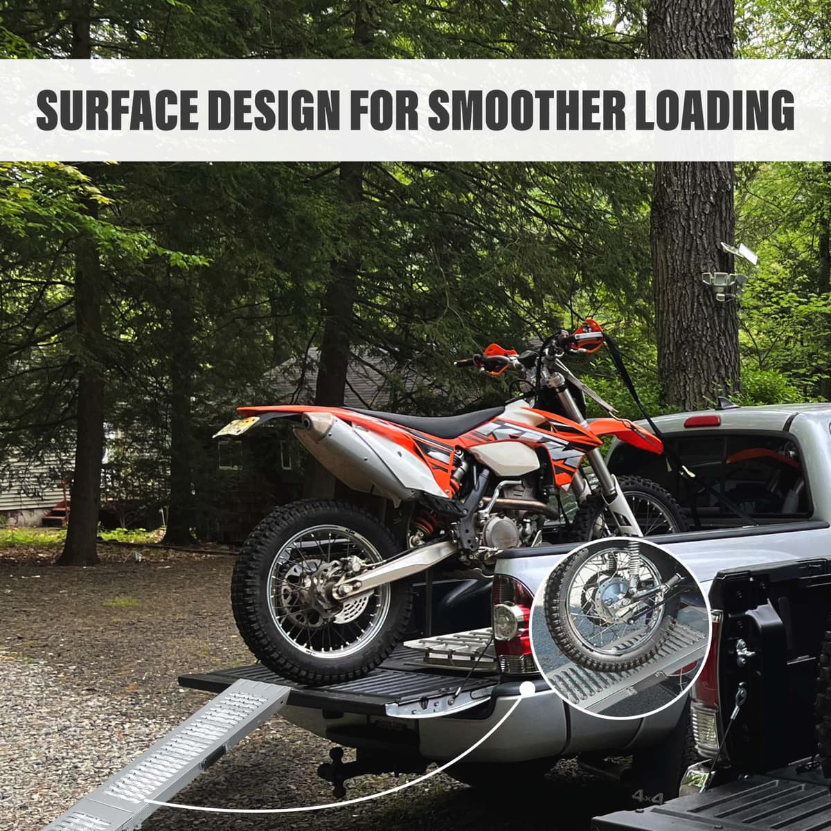 Crystals 200kg Folding Loading Ramp – Heavy‑Duty Alloy Steel Access Ramp for Motorbikes, Mobility Scooters & Trolleys – Compact Portable Foldable Ramps for Easy Transport & Storage — view 4