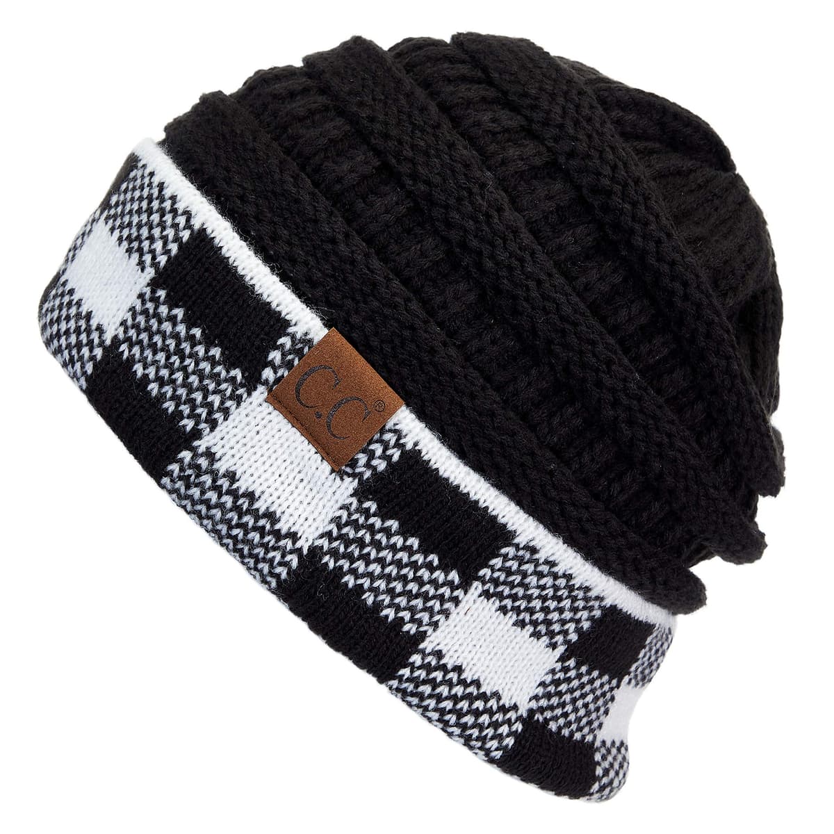 Warm Chunky Soft Stretch Cable Knit Beanie Skully — view 137
