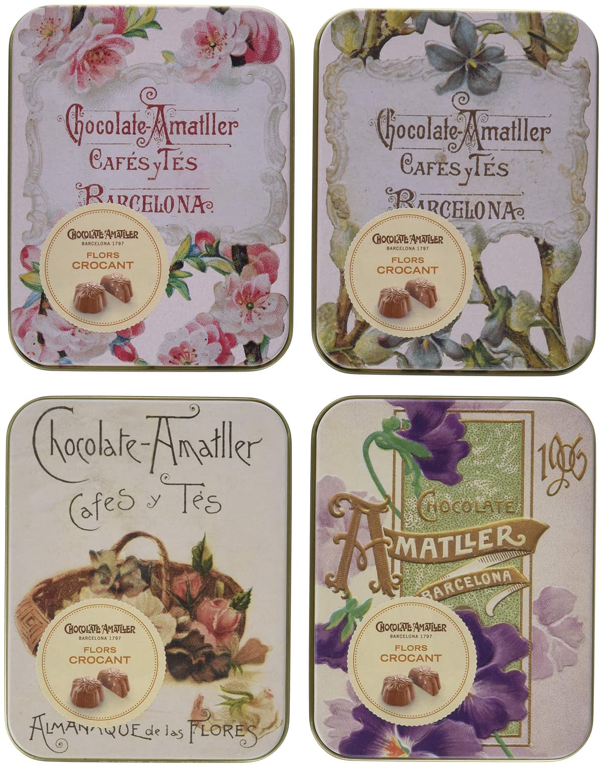 Chocolates Amatller Caja de Bombones Chocolate con Leche y corazón de Ganache Café Natural 72gr - Lata Metálica de Diseño - Regalo San Valentín — view 4