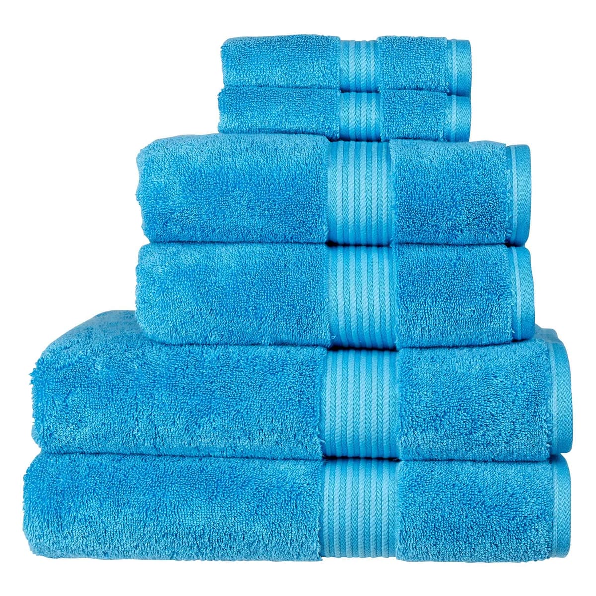 Christy Supreme Hygro 2 Hand Towels Set | Mineral Blue | 100% Luxury Supima Cotton | Ultra Soft | Super Absorbent | 650GSM | Plush and Long Lasting — view 8