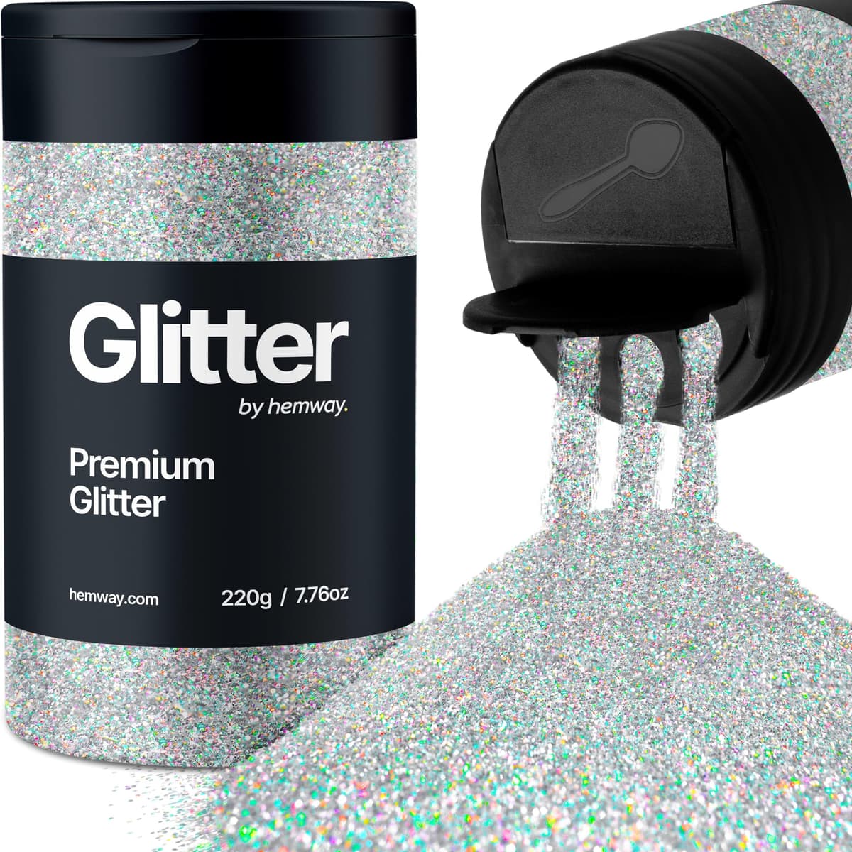 Light Rose Gold Glitter Shaker, 130g Ultrafine Glitter, Crafts 1/128" Metallic Flake Light Rose Gold Sequins, Resin & Epoxy Crafts, Decorating, Halloween, Christmas Nail, Face, Hemway — view 203