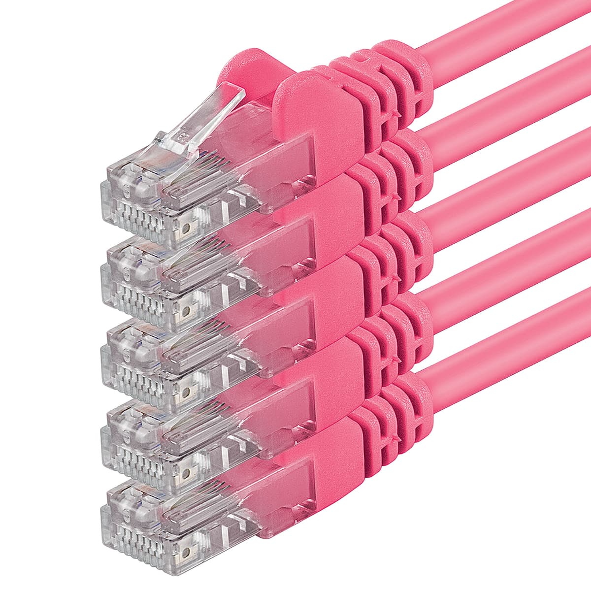 1aTTack.de 0.25m - black - 10 pieces - (PACK) - CAT.6 CAT6 Ethernet LAN network cable 1000 Mbit/s patch cable — view 54