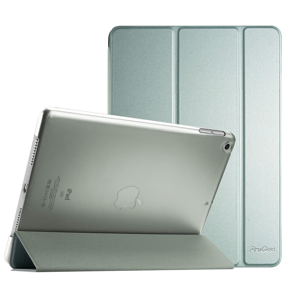 ProCase for iPad 9th/ 8th/ 7th Generation Case 10.2 Inch (2021/2020/2019 Release), 10.2 iPad Case 9th/ 8th/ 7th Gen Cover, Slim Smart Cover with Translucent Hard Shell Back -AntiqueMoss — view 16
