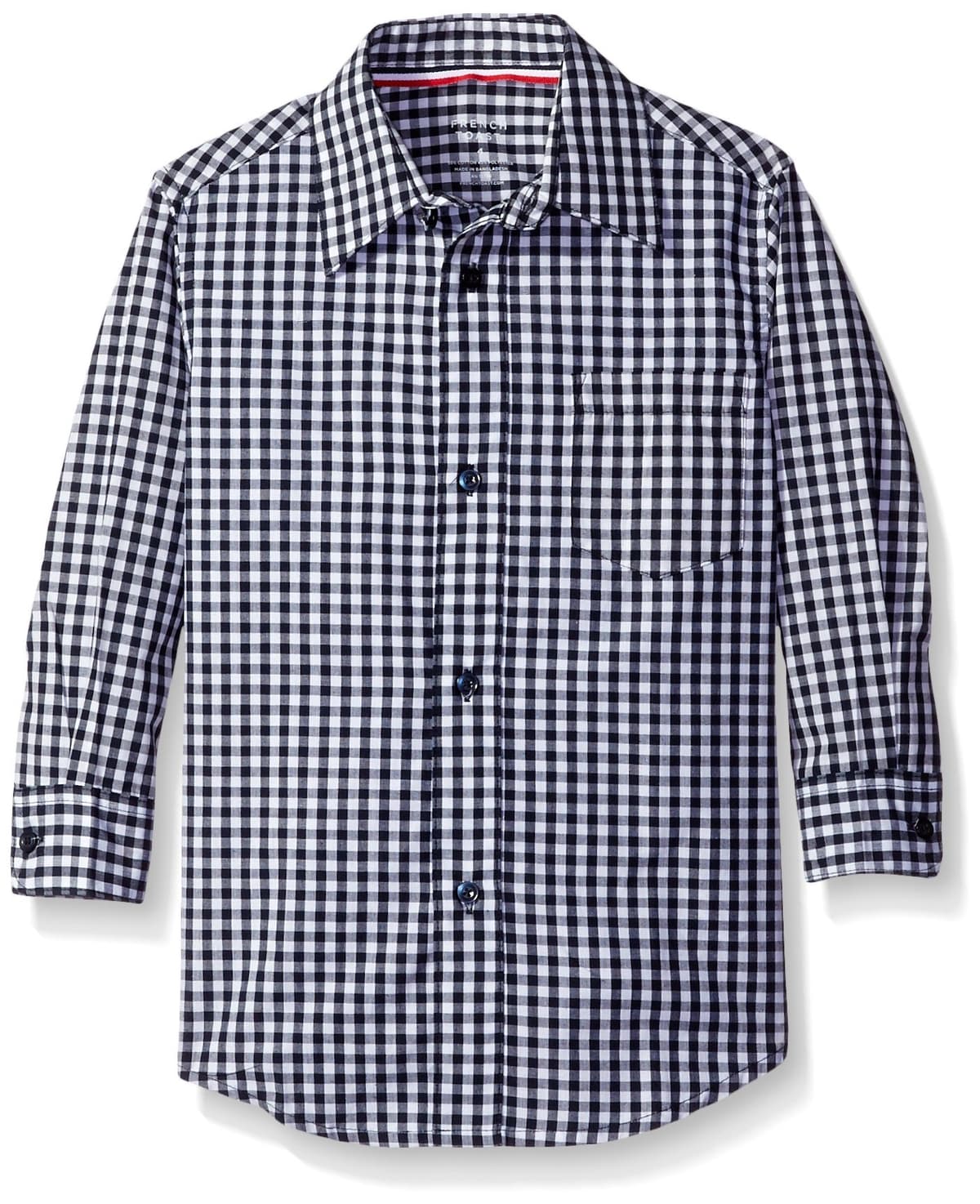 French Toast Boys' Expandable Collar Button Down Dress Shirt with Long Sleeves (Standard & Husky) — view 10