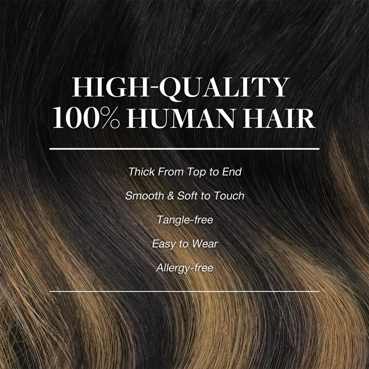 GOO GOO Clip in Hair Extensions Human Hair, 18inch 150g 9Pcs, #2 Dark Brown, Hair extensions for women, Human Hair Extensions Clip in — view 191
