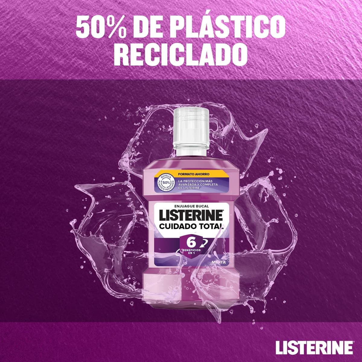 Listerine Enjuague Bucal Cuidado Total, 1000ml x 2 — view 6