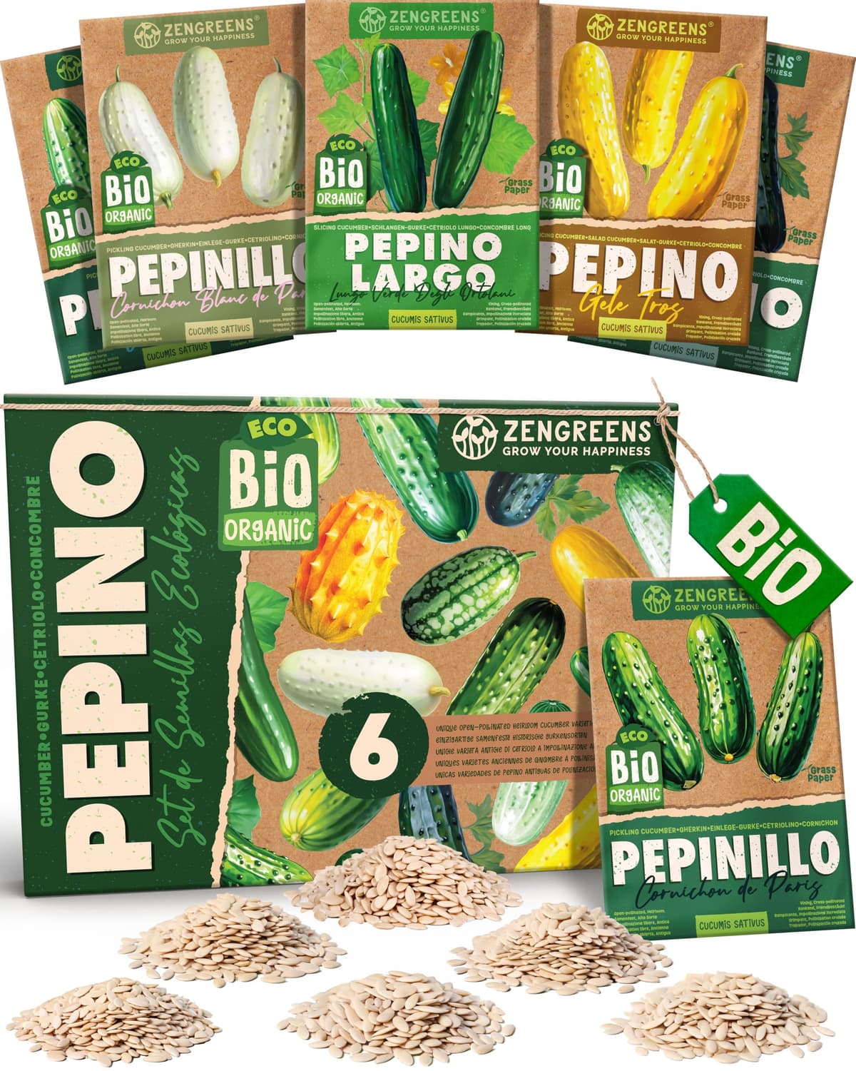 ZenGreens® - Set de semillas de hierbas medicinales y para infusiones eco - 10 variedades para cultivar fácilmente en el jardín, balcón o parterre elevado - Sementes verduras — view 44