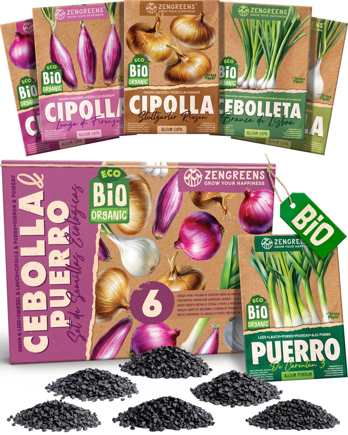 ZenGreens® - Set de semillas de hierbas medicinales y para infusiones eco - 10 variedades para cultivar fácilmente en el jardín, balcón o parterre elevado - Sementes verduras — view 29