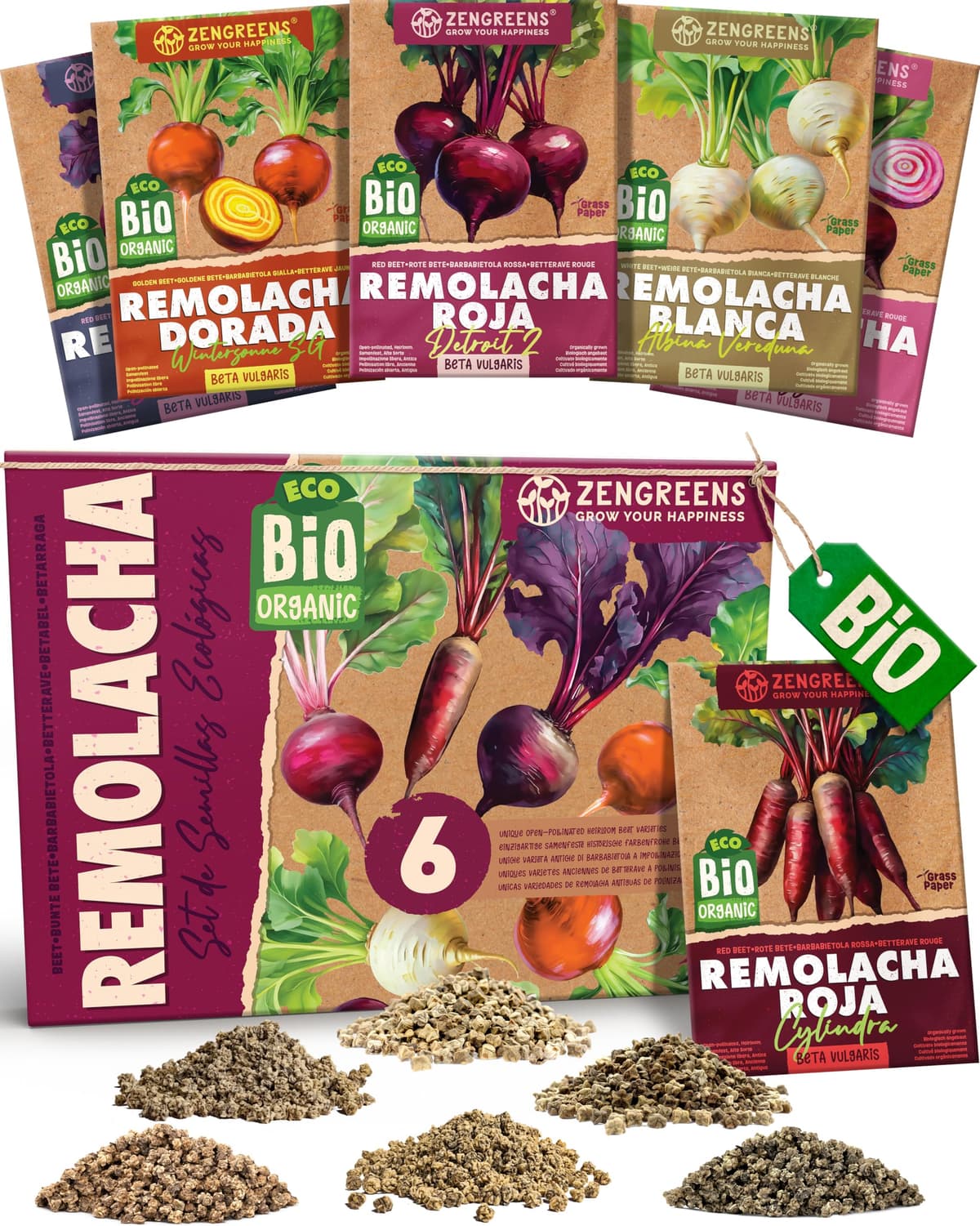 ZenGreens® - Set de semillas de hierbas medicinales y para infusiones eco - 10 variedades para cultivar fácilmente en el jardín, balcón o parterre elevado - Sementes verduras — view 27