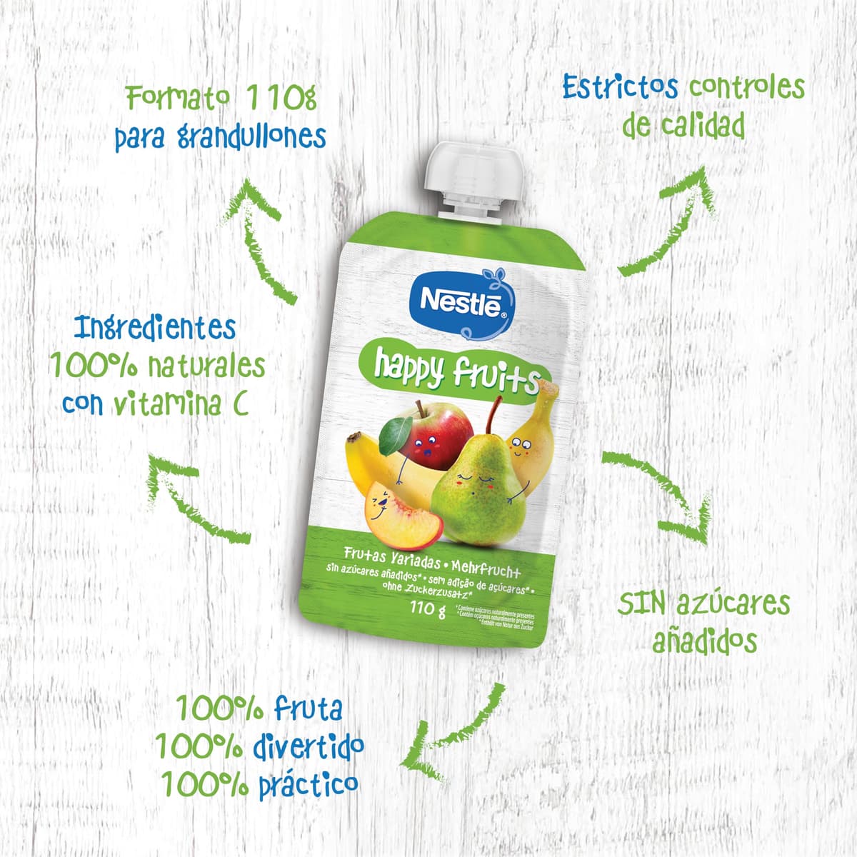 NESTLÉ Pure Happy Fruits 110g - Pack de 8 — view 4