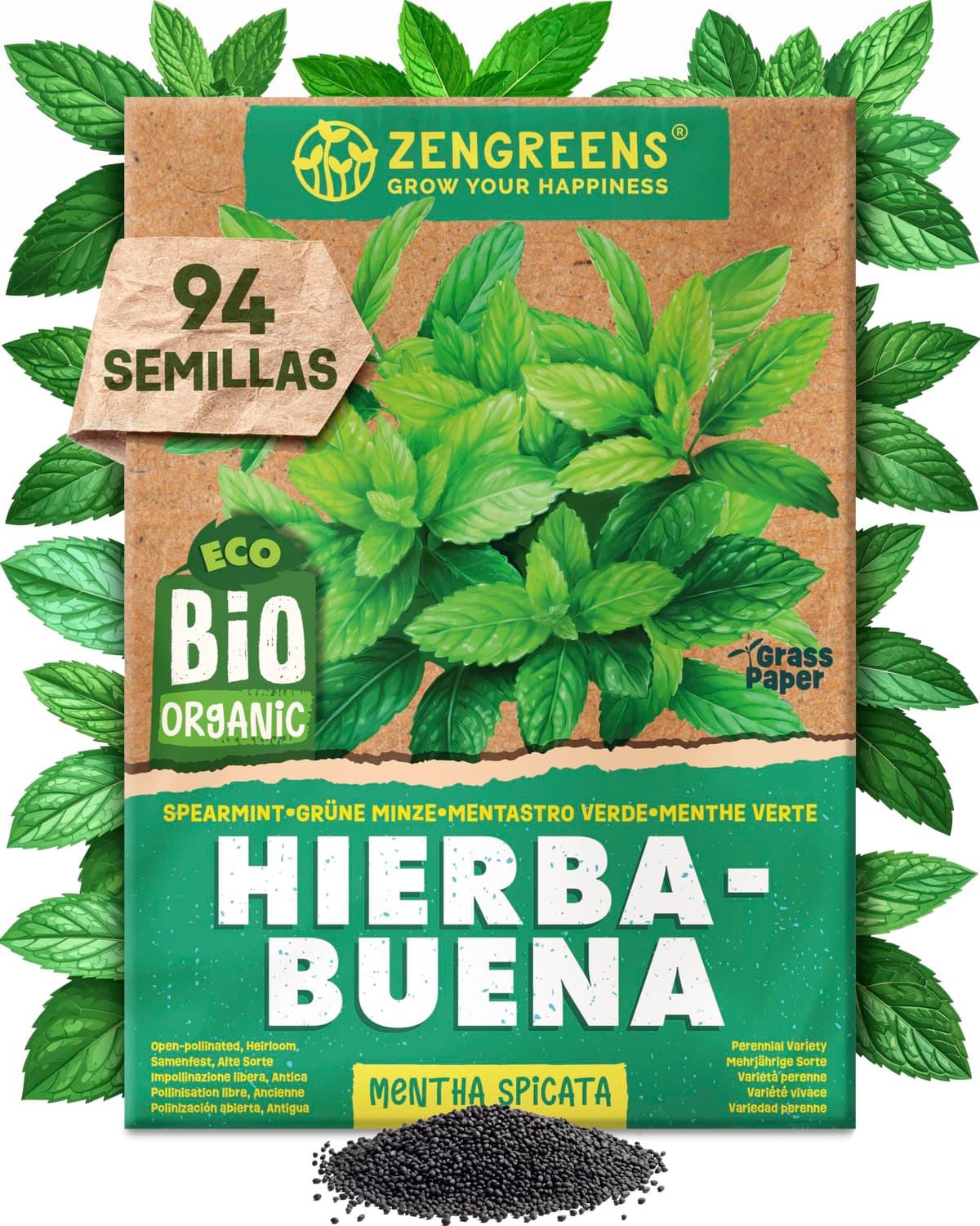 ZenGreens® - Set de semillas de hierbas medicinales y para infusiones eco - 10 variedades para cultivar fácilmente en el jardín, balcón o parterre elevado - Sementes verduras — view 16