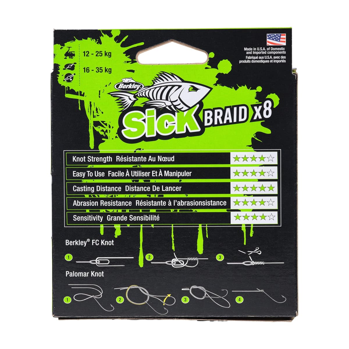 Berkley Sick Braid - Línea de pesca trenzada de 8 hebras, súper suave, 8 portadores, multifilamento, trenza de polietileno, líneas de pesca de depredador de 150/300 m para pesca en agua dulce y salada — view 4
