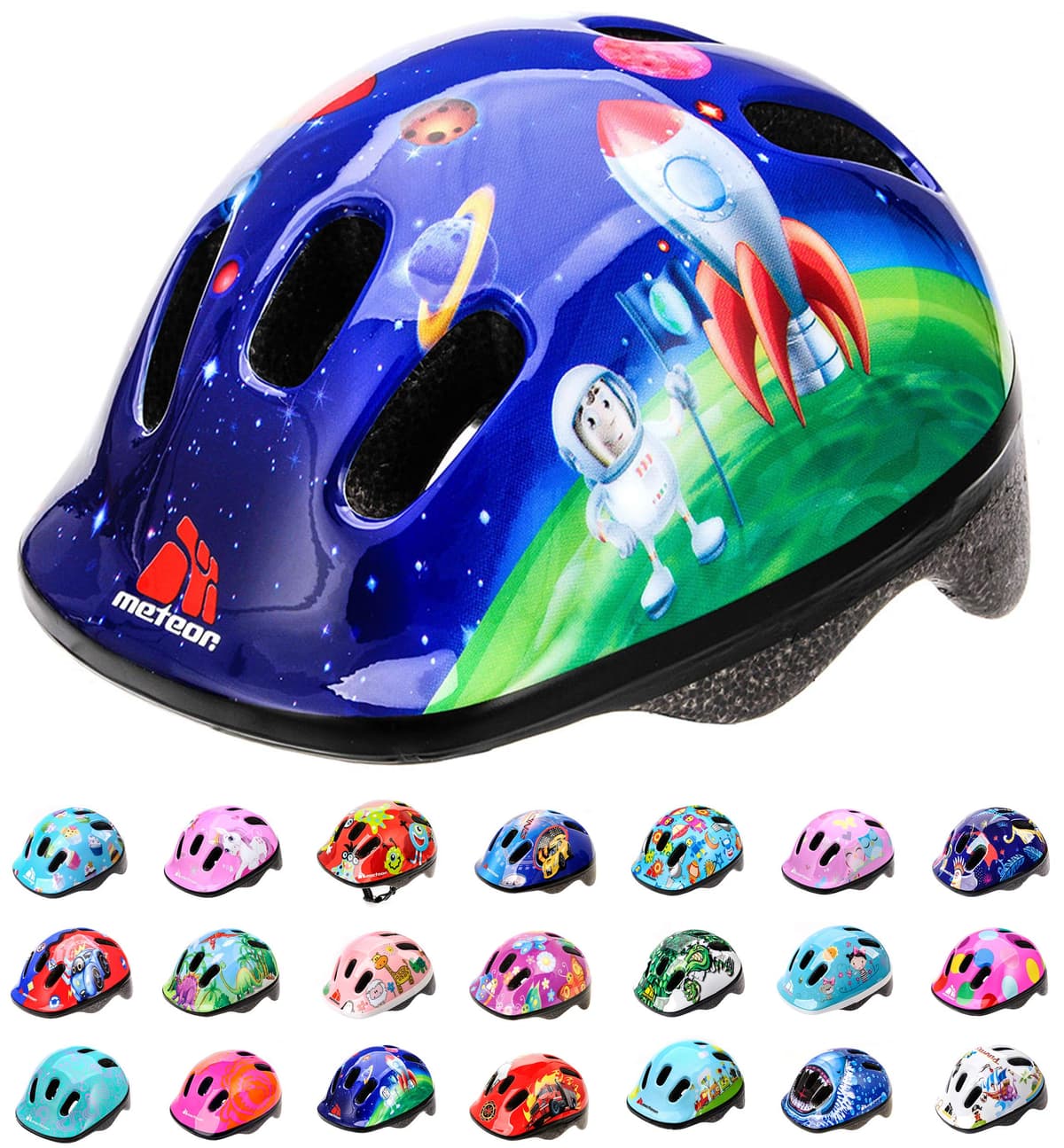 Casco Bicicleta para Niñas y Niños - Helmet Infantil de Bici para Ciclismo MTB Road Race Montaña BMX Carretera y Actividad Ciclista - Rolerskate Patines — view 30
