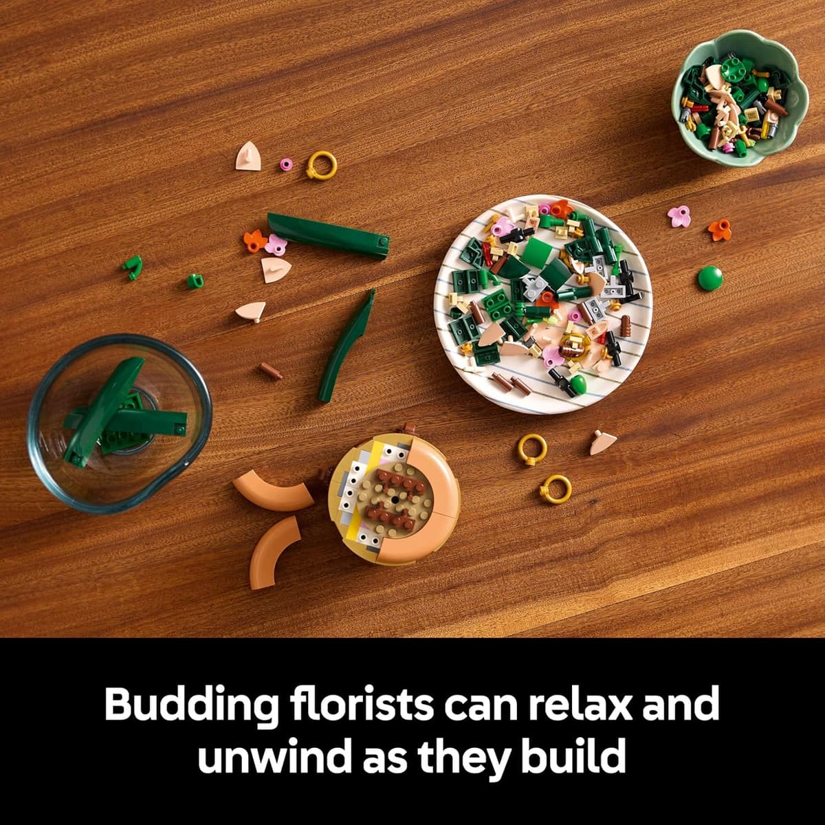 LEGO Botanicals Mini Orchid - Artificial Flowers Set for Adults - Indoor Plant with Terracotta Style Flowerpot - DIY Home Decor Gift Idea - 10343 — view 2