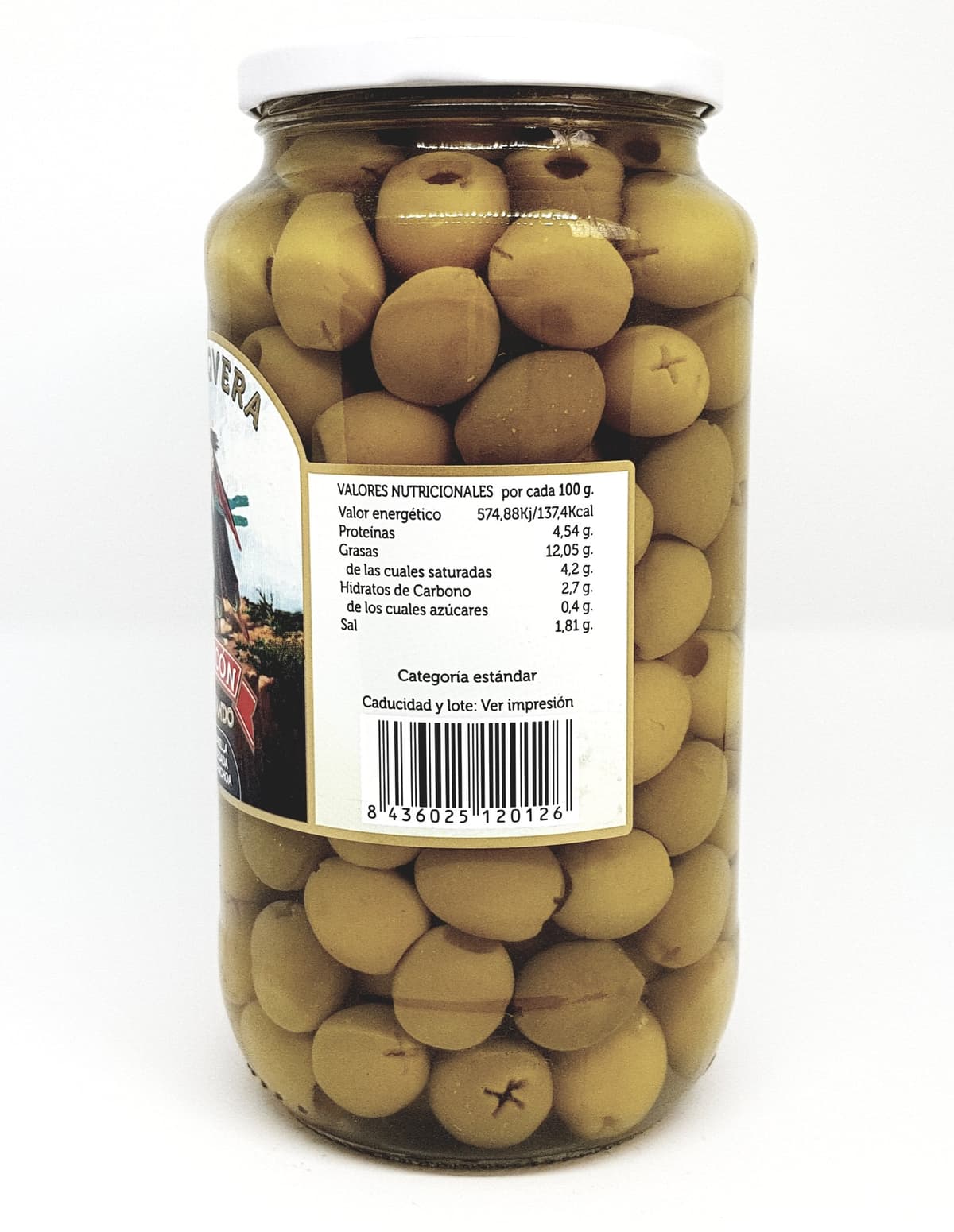2 X 450 gr ACEITUNAS MANZANILLA DESHUESADA SABOR ANCHOA - CHICON — view 2