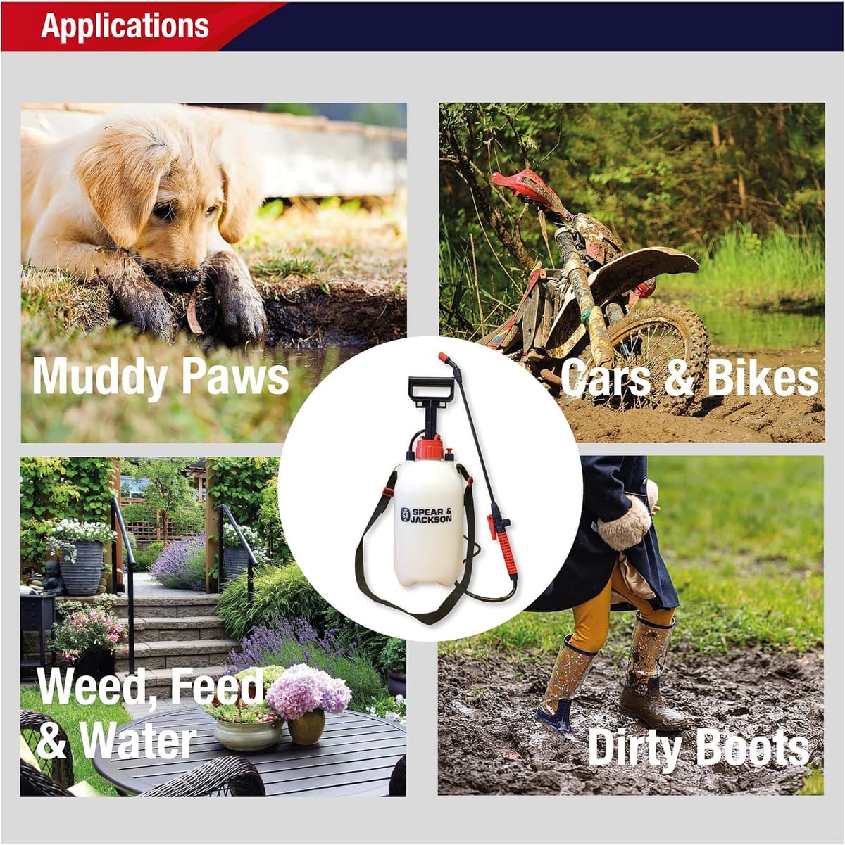 Spear & Jackson 5LPAPS 5 Litre Pump Action Pressure Sprayer — view 4