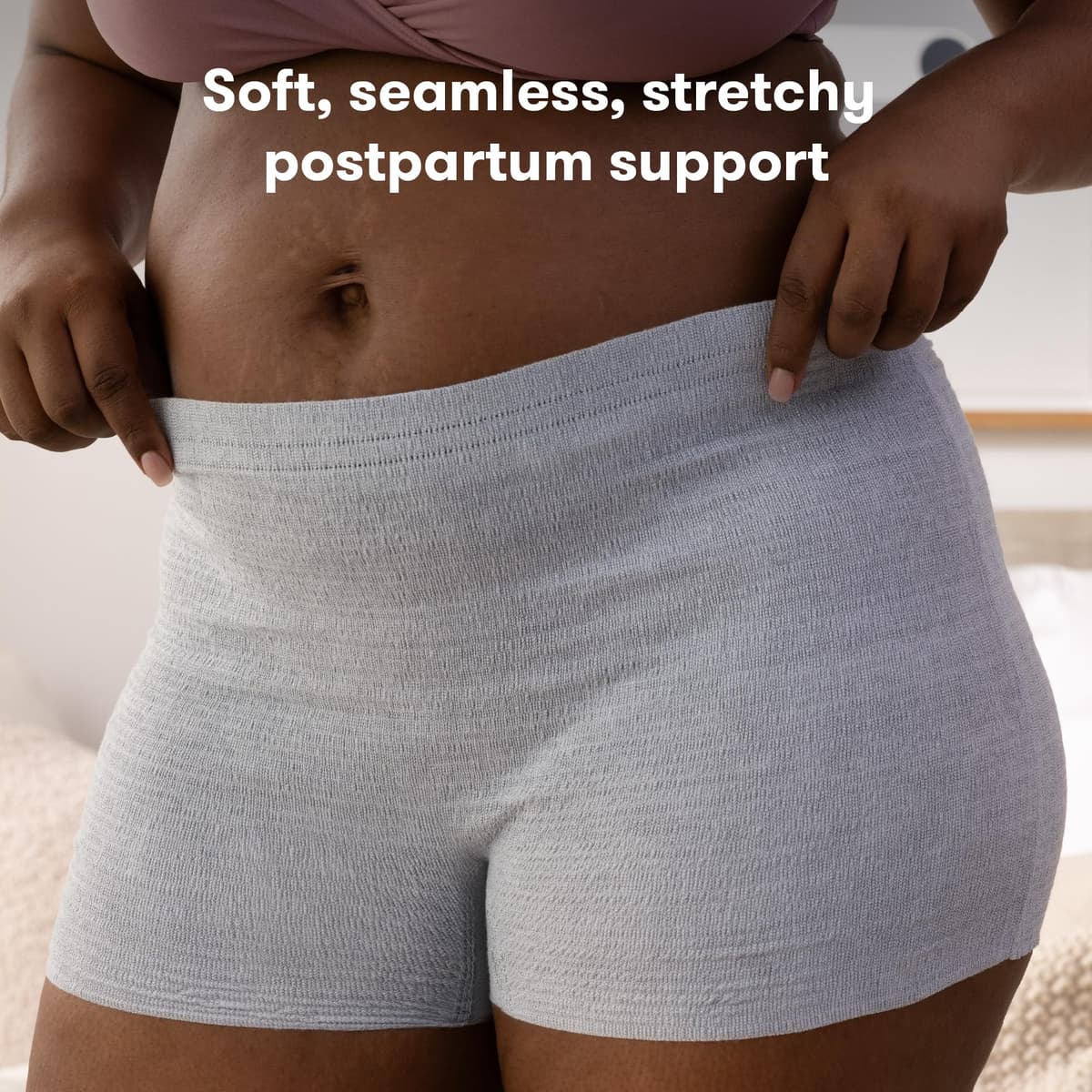 Frida Mom Postpartum Disposable Knickers | Microfibre Boyshort Cut Knickers with Super Soft, Stretchy and Breathable Fabric | Size Regular, 8ct — view 3