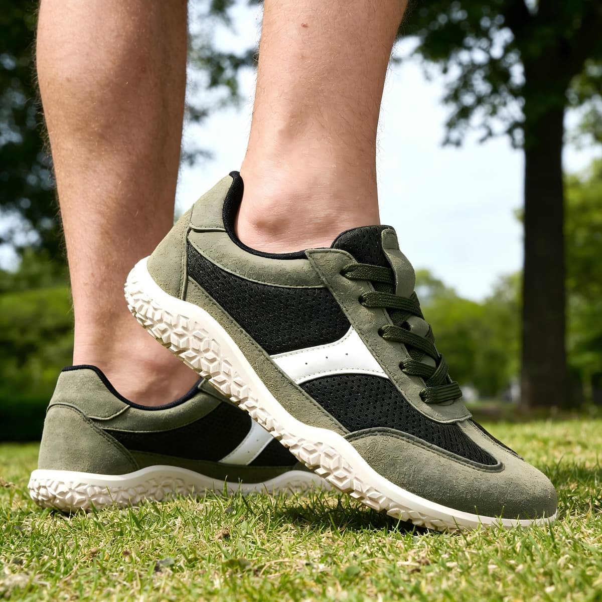 Meik Mangni Unisex Barefoot Zapatillas Minimalistas Hombre Mujer Ligera Zapatos Barefoot Anchos Transpirable y Antideslizante Zapatillas de Trail Running,Tallas:36-46 EU — view 2