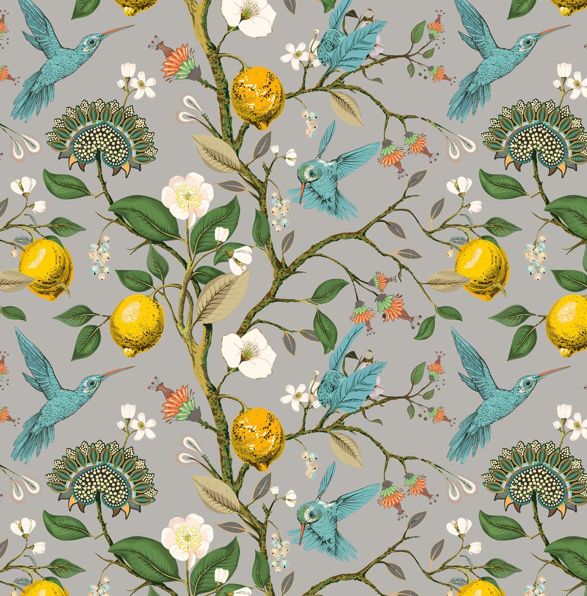 myforHD Papel Pintado Autoadhesivo Flores Papel de Pared Papel Adhesivo para Muebles Removible Impermeable Estilo Retro Vinilo PVC Pegatina Decorativos Pared Salon Papel Pared Dormitorio — view 20