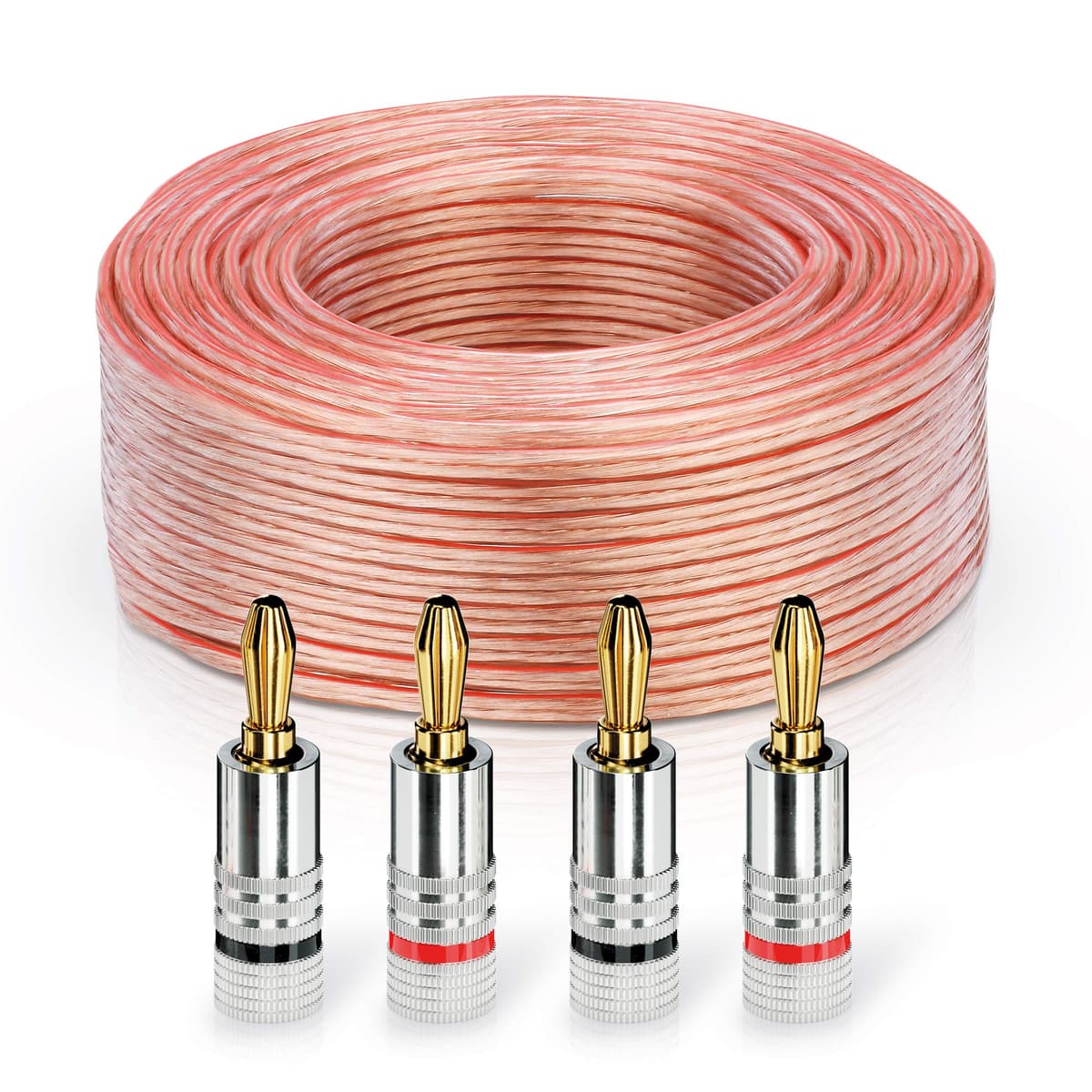 Sonero S-SC2150T-25 Cables para Altavoces CCA, 25 m, Transparente — view 8