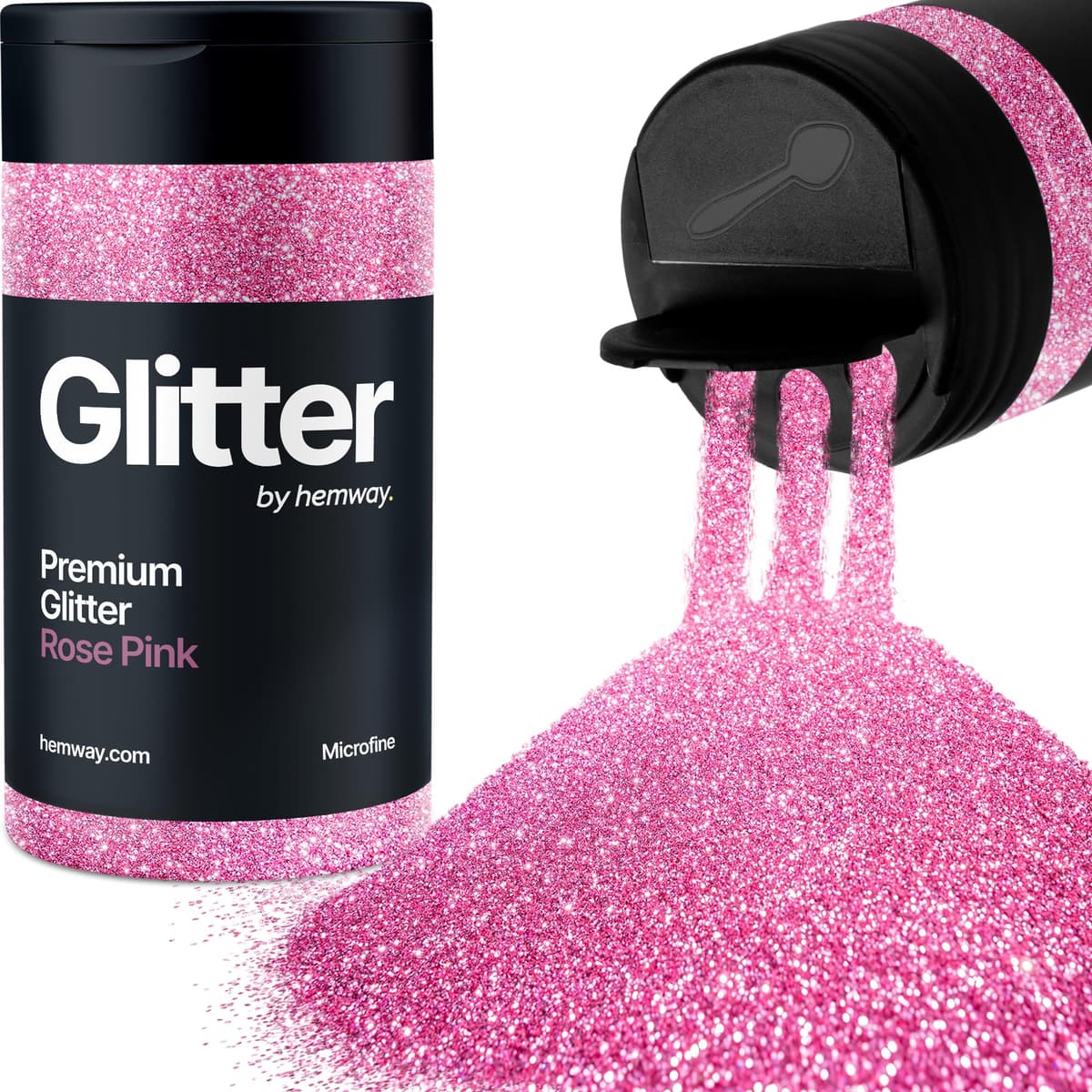 Light Rose Gold Glitter Shaker, 130g Ultrafine Glitter, Crafts 1/128" Metallic Flake Light Rose Gold Sequins, Resin & Epoxy Crafts, Decorating, Halloween, Christmas Nail, Face, Hemway — view 132