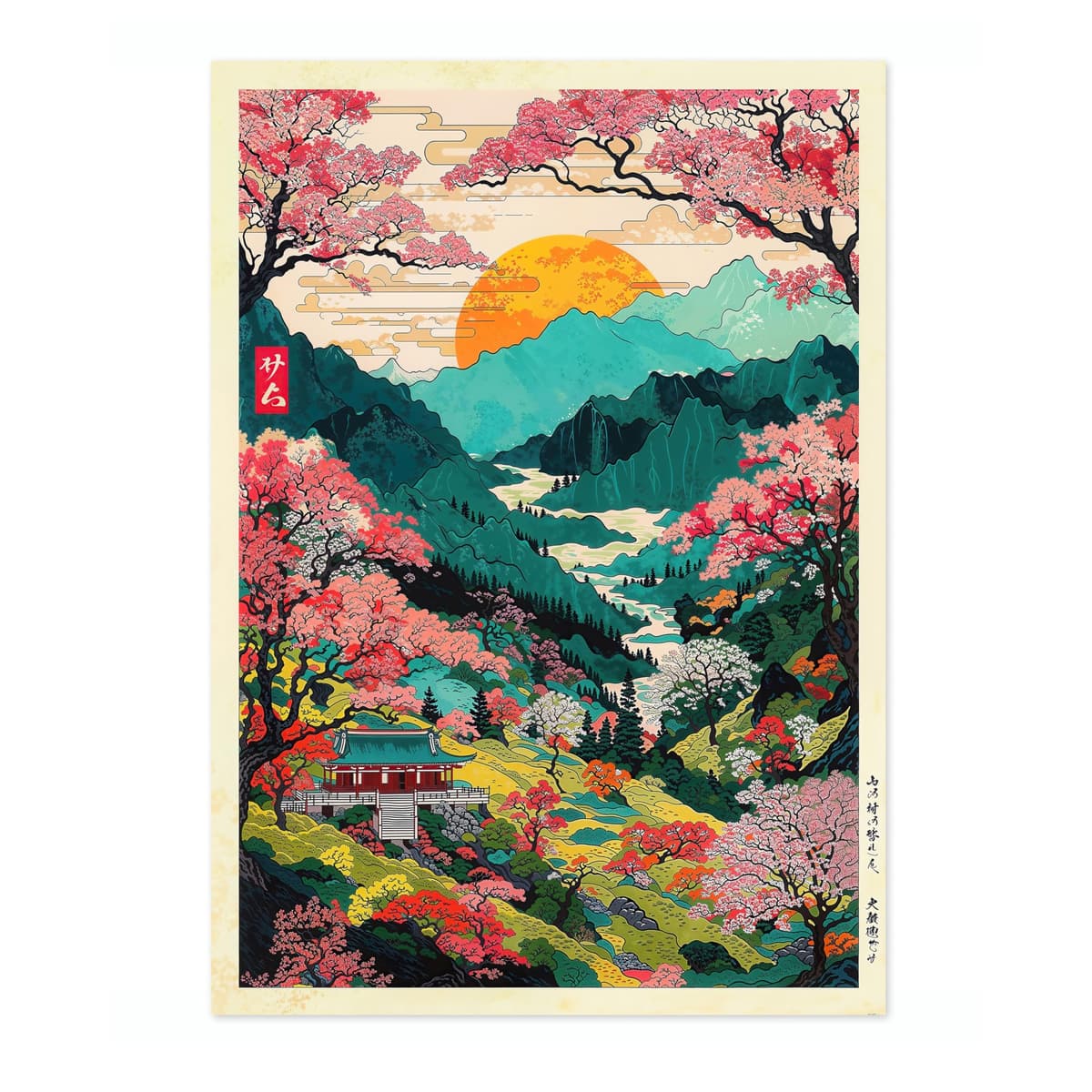 Tokyo Tea House Anime Woodblock Poster Modern Ukiyo-E, Japanese Cartoon Illustration Print, Archival Matte, A4 (Print Only) - 29.7x21cm — view 28