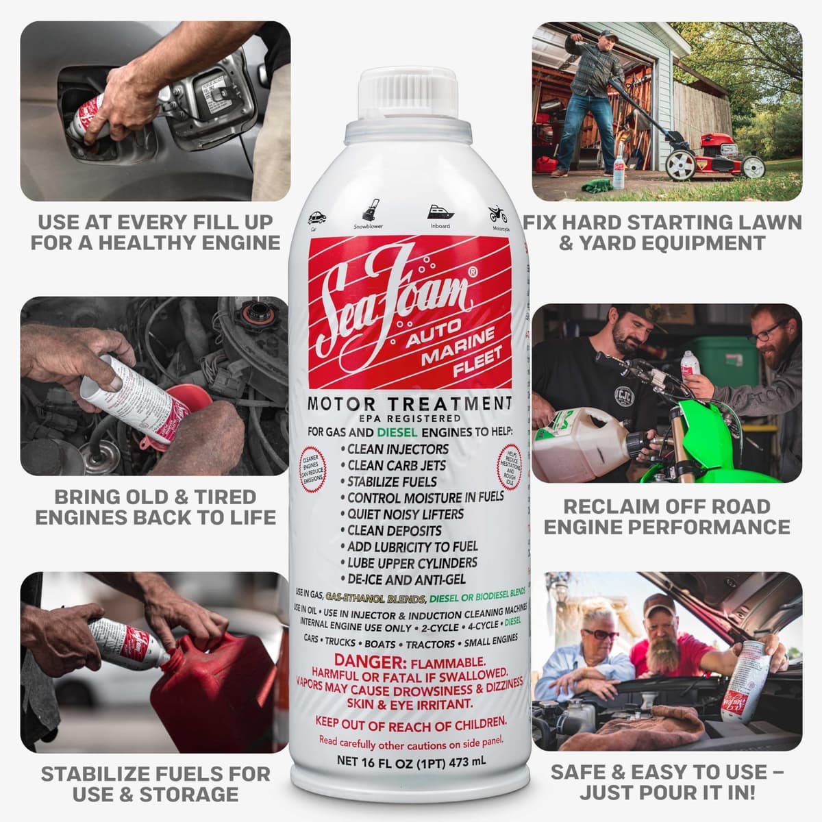 Sea Foam 1 Pack (16 Ounce) Extreme Marine & Rv SF-16 Seafoam Liquid 16 Fl Oz — view 4