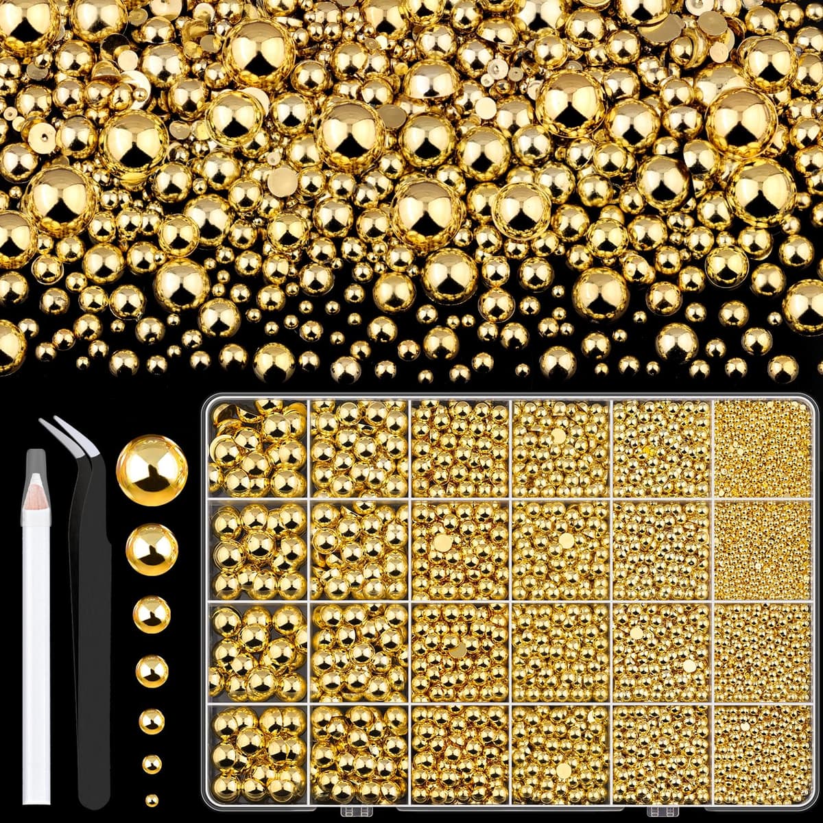 Resin Jelly Rhinestones for Crafting with B7000 Jewelry Glue, 2 Boxes Gold Flatback Crystals with 2Pcs 10ml Glue, Bedazzling Non Hotfix Gems for DIY Tumblers Clothing Shoes Manicure — view 49