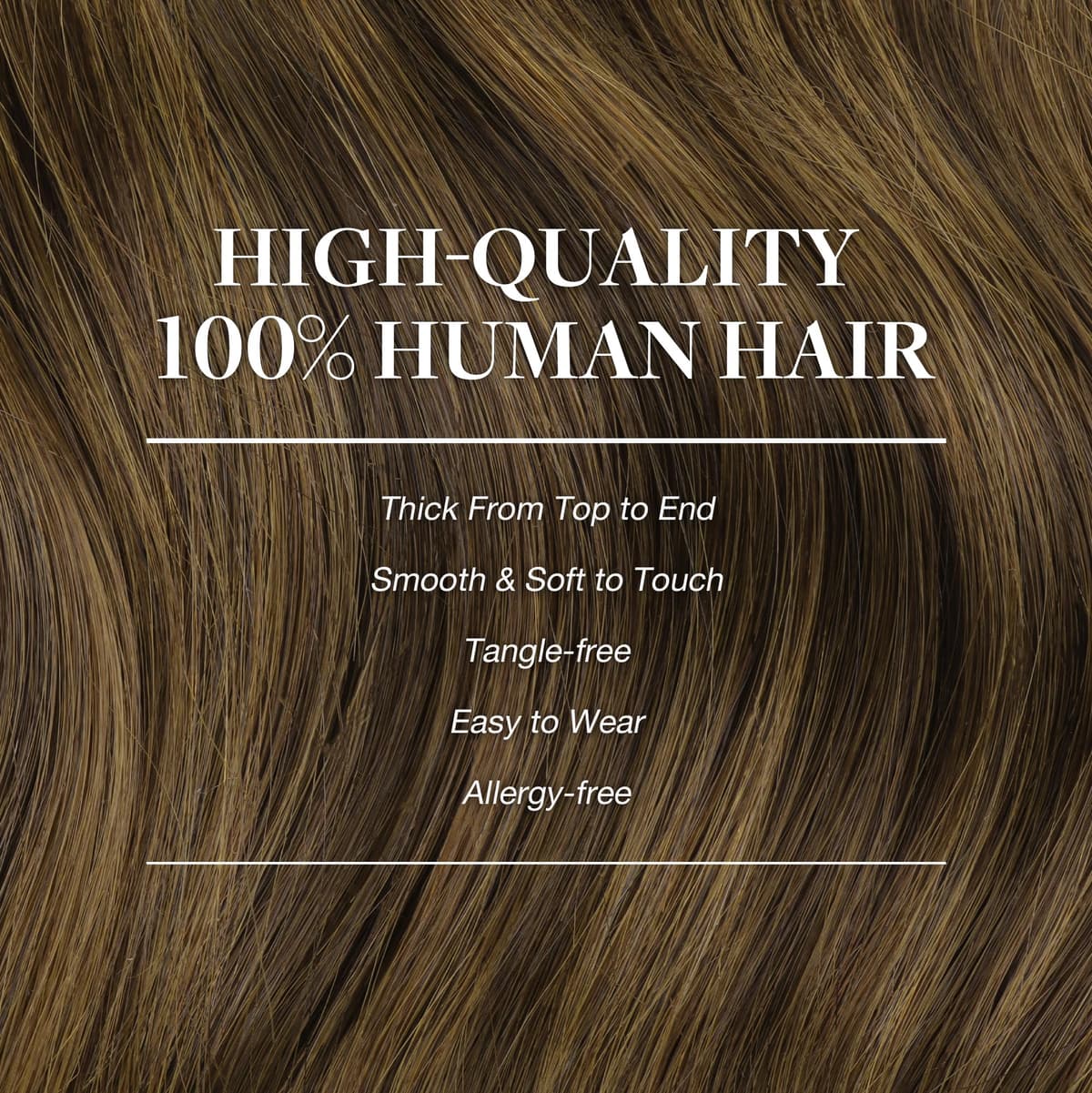 GOO GOO Clip in Hair Extensions Human Hair, 18inch 150g 9Pcs, #2 Dark Brown, Hair extensions for women, Human Hair Extensions Clip in — view 252