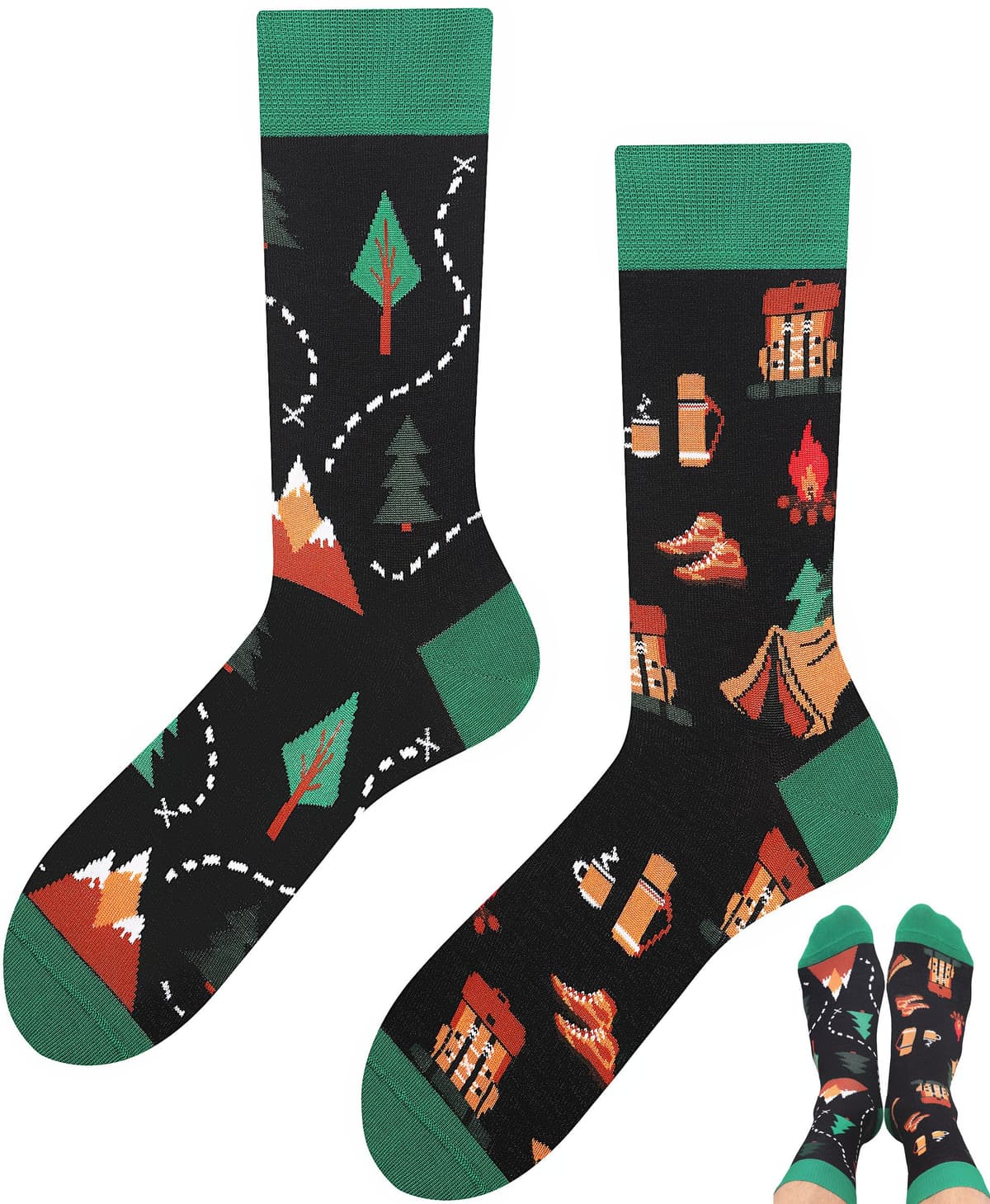 Todo Calcetines Divertidos Hombre y Mujer, Calcetines Fantasia con Motivo, de Colores — view 127