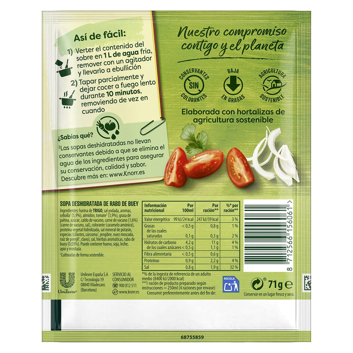 Knorr Sopa Rabo de Buey 71g - Pack de 10 — view 4