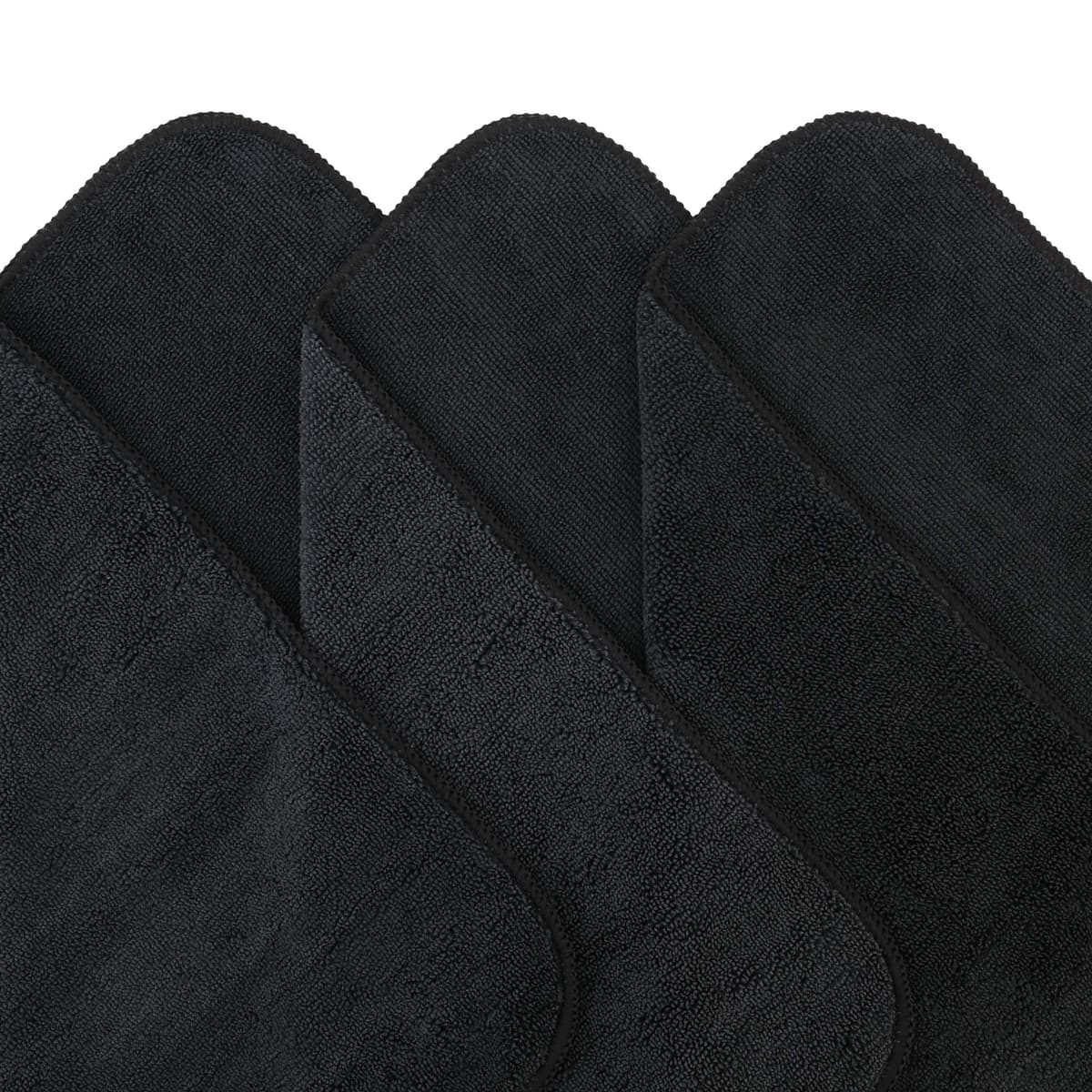 Polyte - Super Absorbent Microfiber Cleaning Cloth - Black - 40 x 40cm - Pack of 12 — view 2