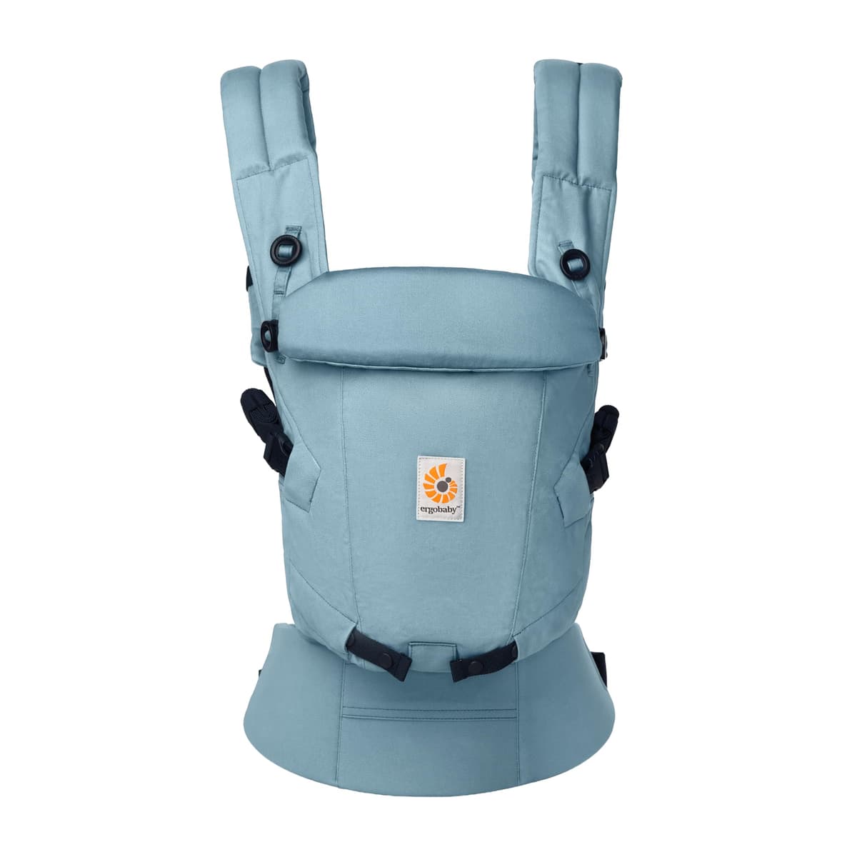 Ergobaby Mochila portabebé Adapt para recién nacidos desde el nacimiento, portabebé ergonómico de malla SoftFlex de 3 posiciones para transportar en el abdomen y en la espalda, Slate Blue — view 18