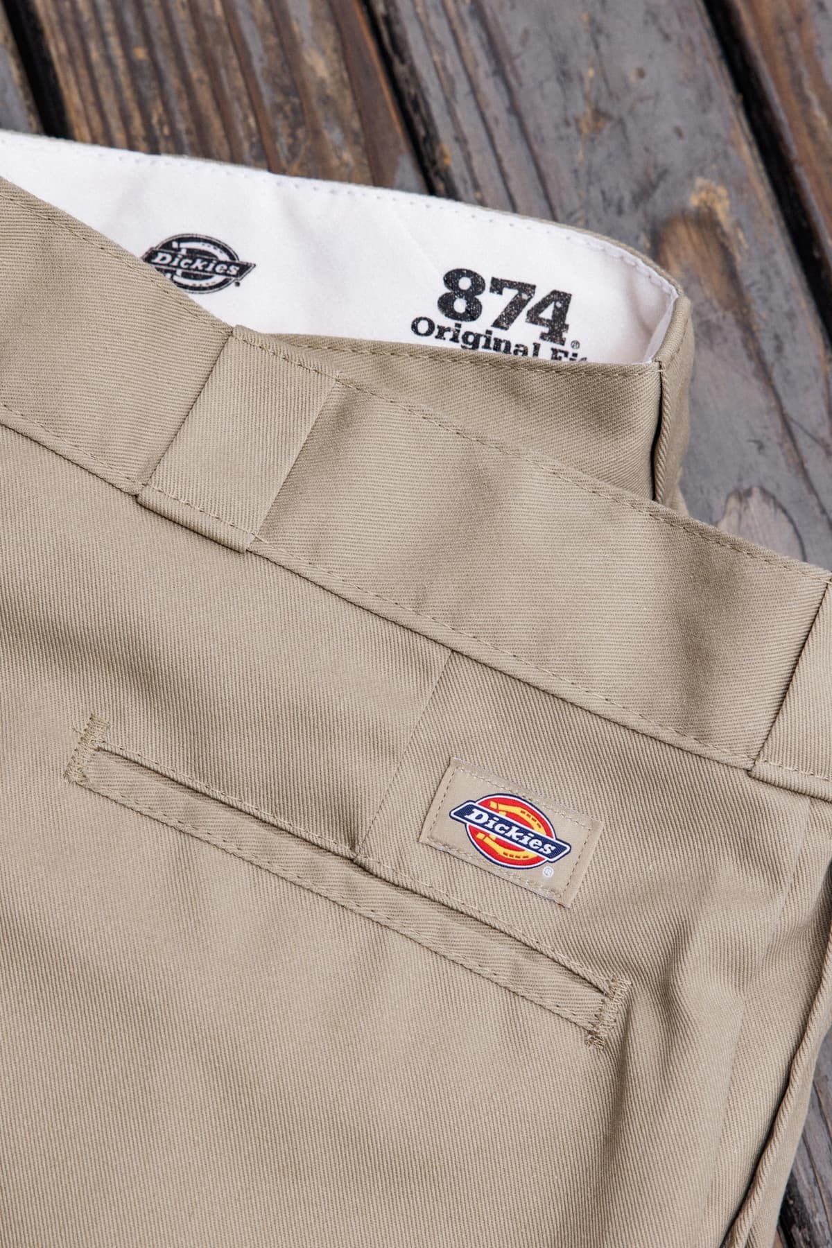 Dickies Men's Original 874 Work Utility Pants, Khaki, 34W / 30L — view 6