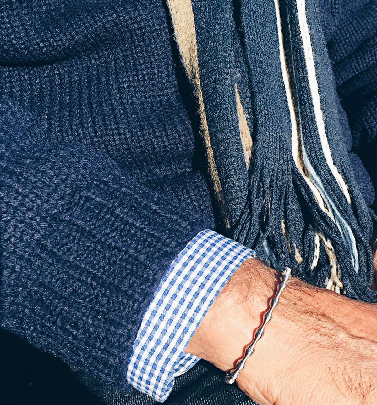 MAJALE Pulsera Anti Ansiedad-Estrés para Hombre, Mujer Obsequio San Valentín - Brazalete Plateado Minimalista de Acero Inoxidable - Pulsera Sencilla Flexible 100% Hecho a Mano — view 4