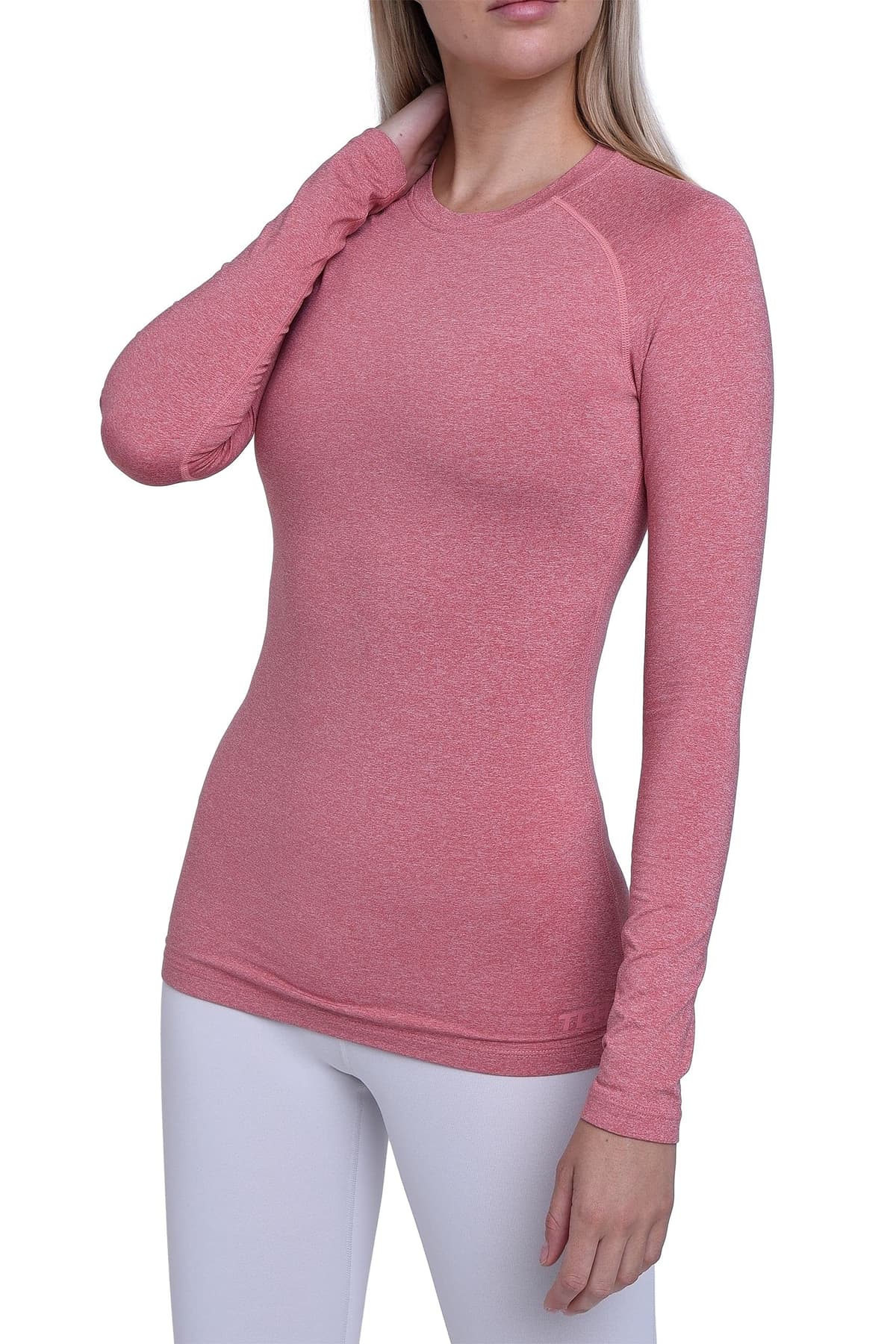 TCA Camiseta Termica Mujer Ajustada - Camiseta Térmica Mujer Manga Larga con Tecnología SuperThermal - Camisetas Termicas Compresión de Manga Larga para Running Gym Ciclismo — view 10
