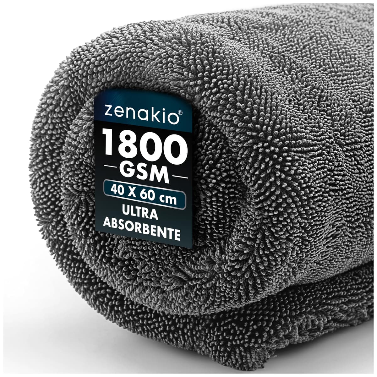 Paño de Secado para Coche L - 40x60 cm - 1800 g/m² Ultraabsorbente para Limpieza Coche & Detailing