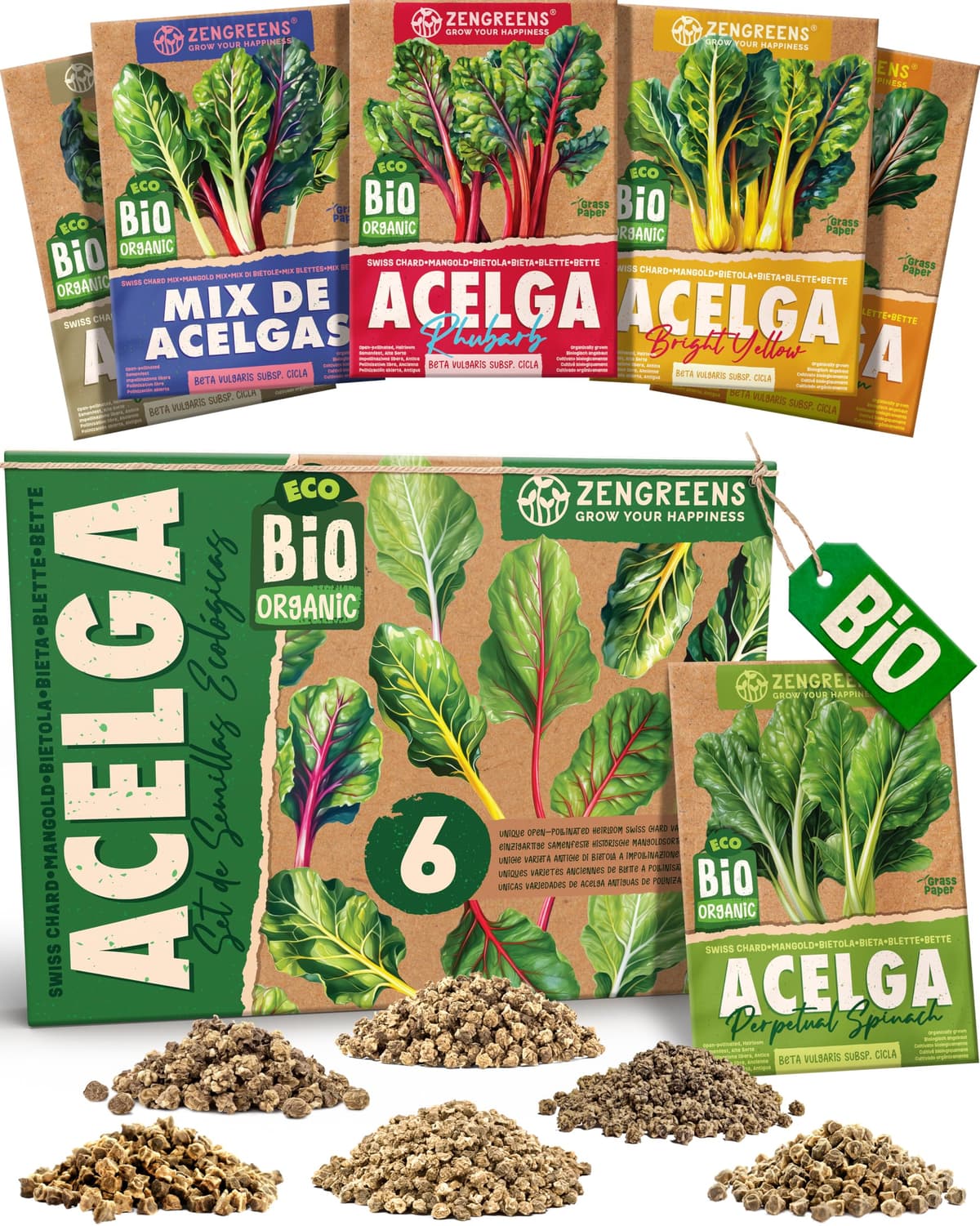 ZenGreens® - Set de semillas de hierbas medicinales y para infusiones eco - 10 variedades para cultivar fácilmente en el jardín, balcón o parterre elevado - Sementes verduras — view 45