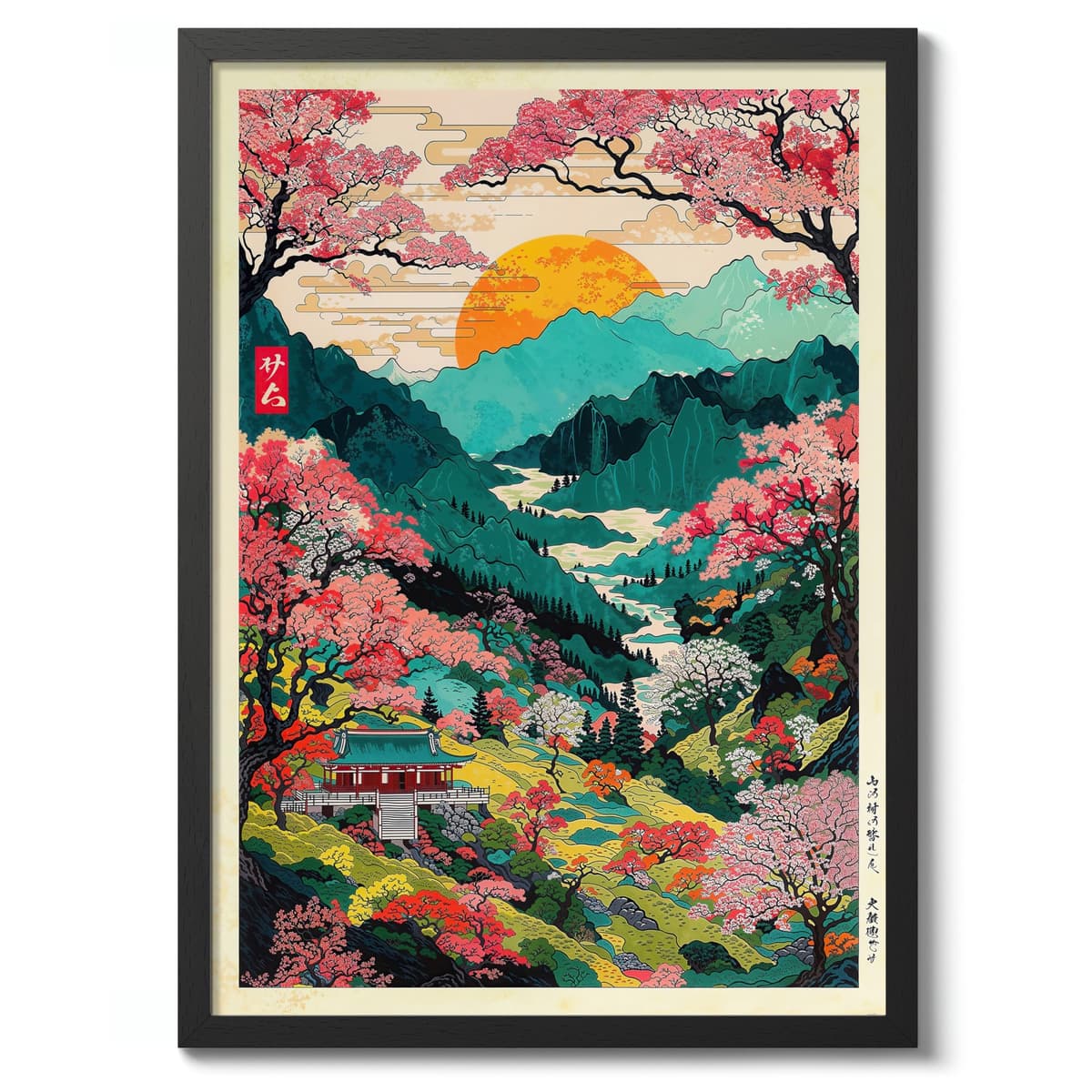 Tokyo Tea House Anime Woodblock Poster Modern Ukiyo-E, Japanese Cartoon Illustration Print, Archival Matte, A4 (Print Only) - 29.7x21cm — view 25