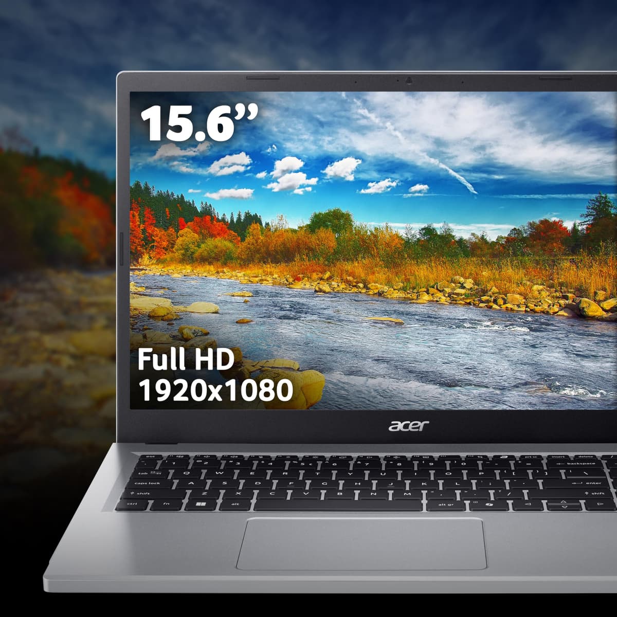 acer Aspire Go 15 AG15-32P Laptop - Intel N150, 8GB, 128GB UFS, Integrated Graphics, 15.6" Full HD, Windows 11, Silver — view 4