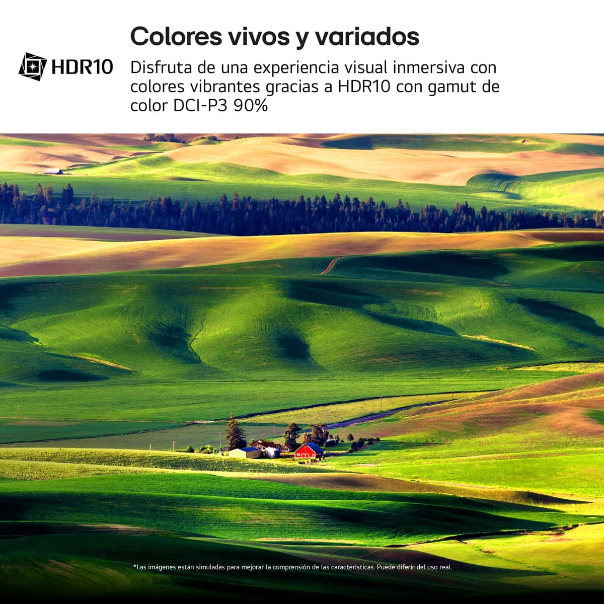 LG 27US500-W - Monitor 4K UltraHD 27", Panel IPS 3840x2160 (16:9), HDR10, Super Resolution+, DCI-P3 90%, 2× HDMI 2.0 y DisplayPort 1.4, 60 Hz, 5 ms, Inclinación Ajustable, Blanco — view 3