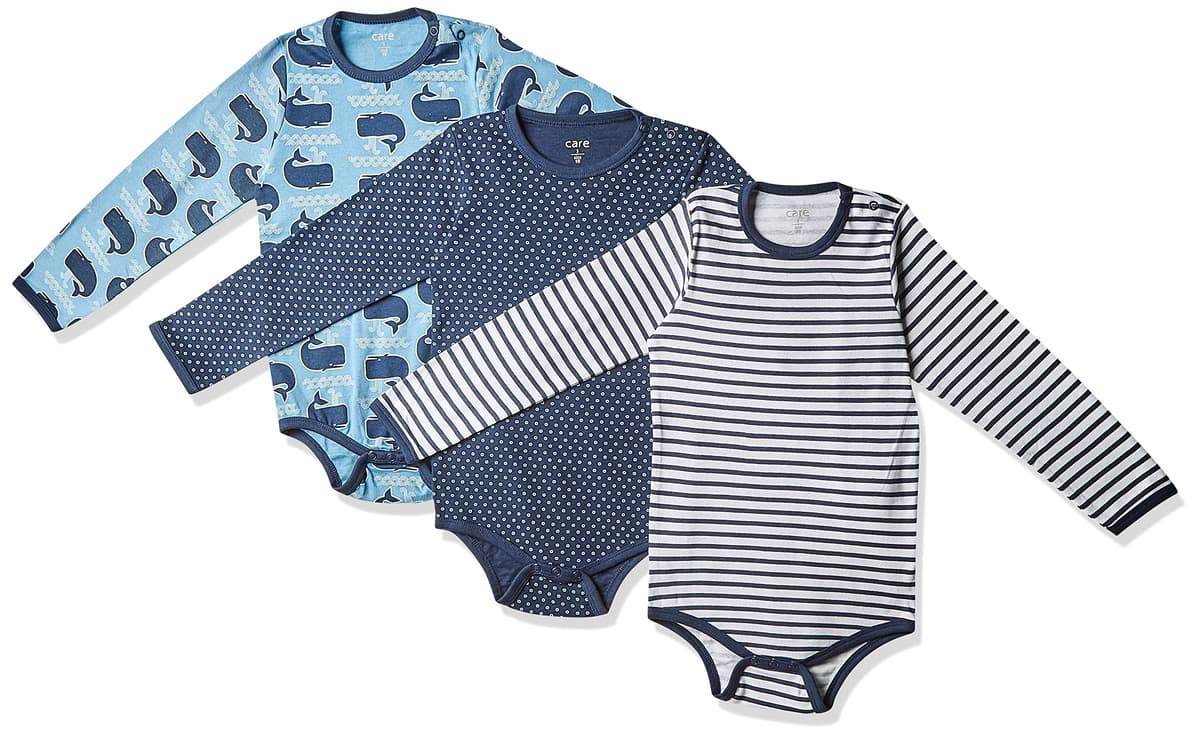 Care Baby Body Langarm aus 100% Baumwolle (3er Pack) — view 12