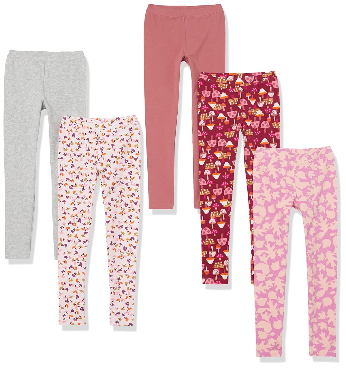Amazon Essentials Girls and Toddlers' Leggings, Multipacks — view 25