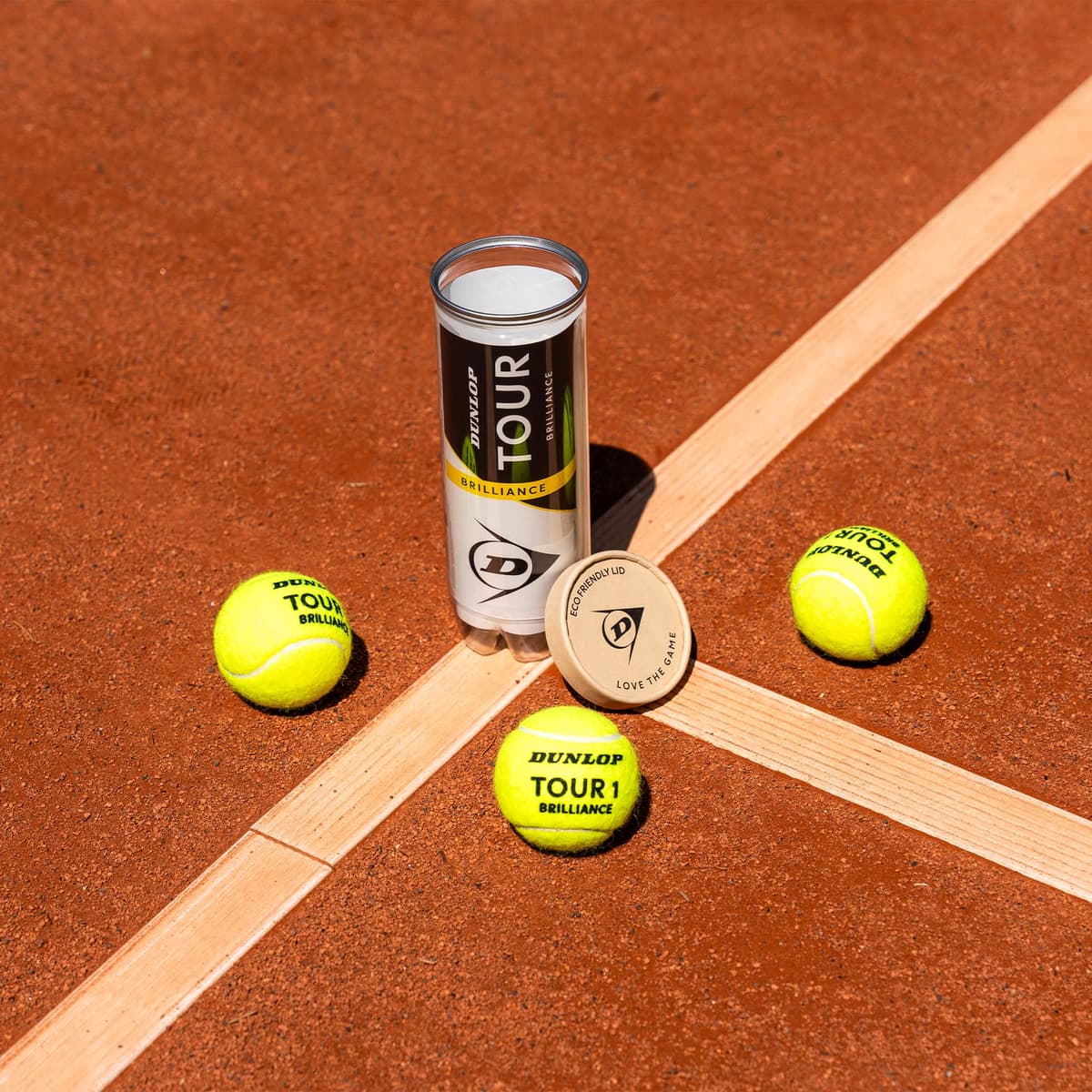 Dunlop Pelota de Tenis Tour Brilliance: para Todas Las Superficies (3 Pelotas) — view 2