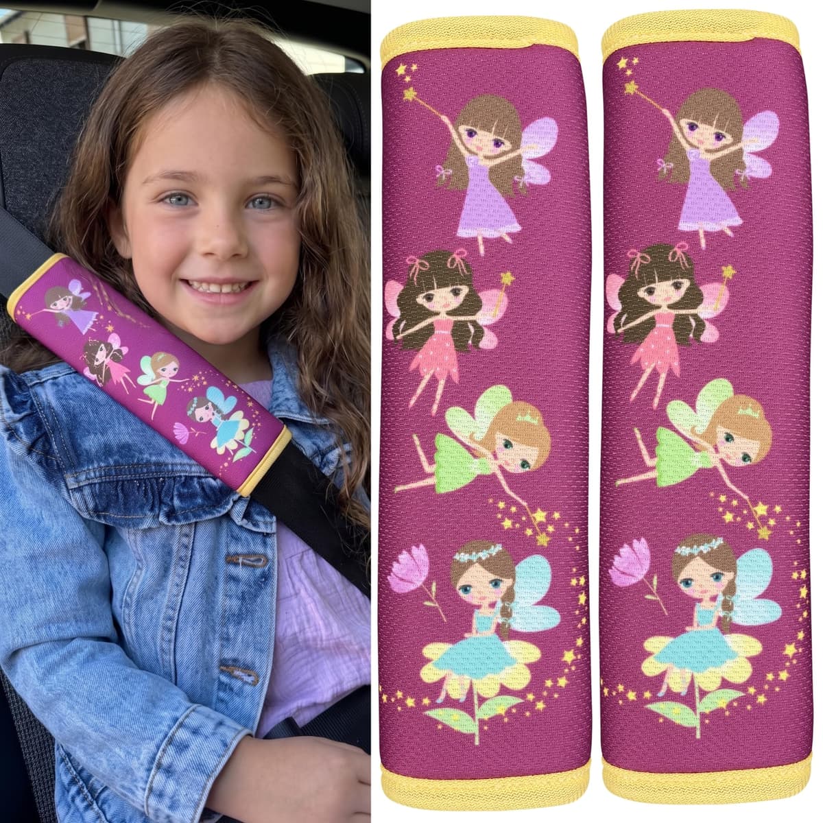 HECKBO 1x Kids Car Seat Belt Pads Seat Belt Protectors - Cars - Seat Belt Pads for Kids and Babies- Ideal for any Seat Belt Car Booster Seat Kids Bicycle — view 26