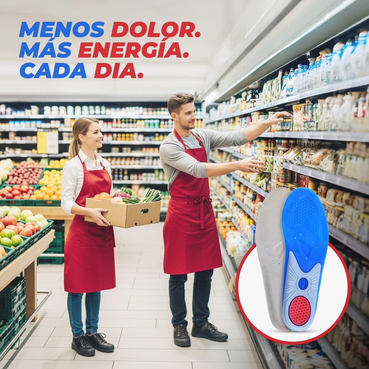 smart&gentle Plantillas gel para calzado deportivo y de trabajo - Transpirables, cómodas y se adaptan perfectamente, plantillas fascitis plantar y otras molestias — view 6