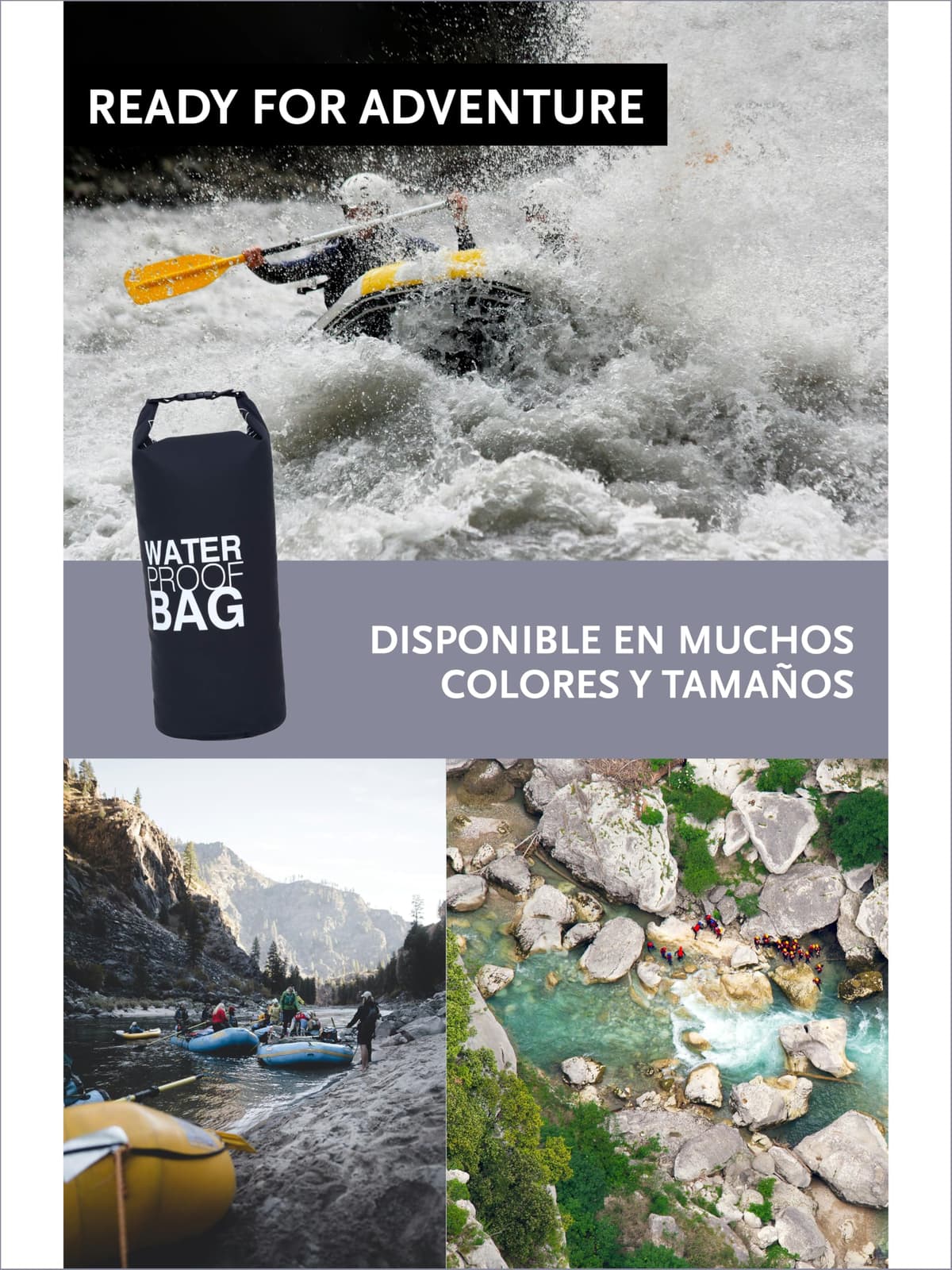 DonDon Dry Bag Bolsa Impermeable 2l, 5l, 10l, 15l, 20l, 30l con Bandolera — view 5