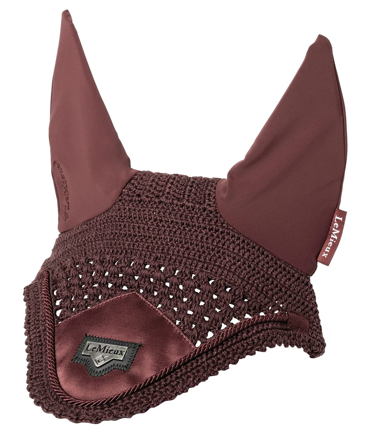 LeMieux Junior Loire Fly Hood with Soft Lycra Ears - Close Knit Crochet - Comfortable Fit Equestrian Mask - Sport Horse Wear — view 5