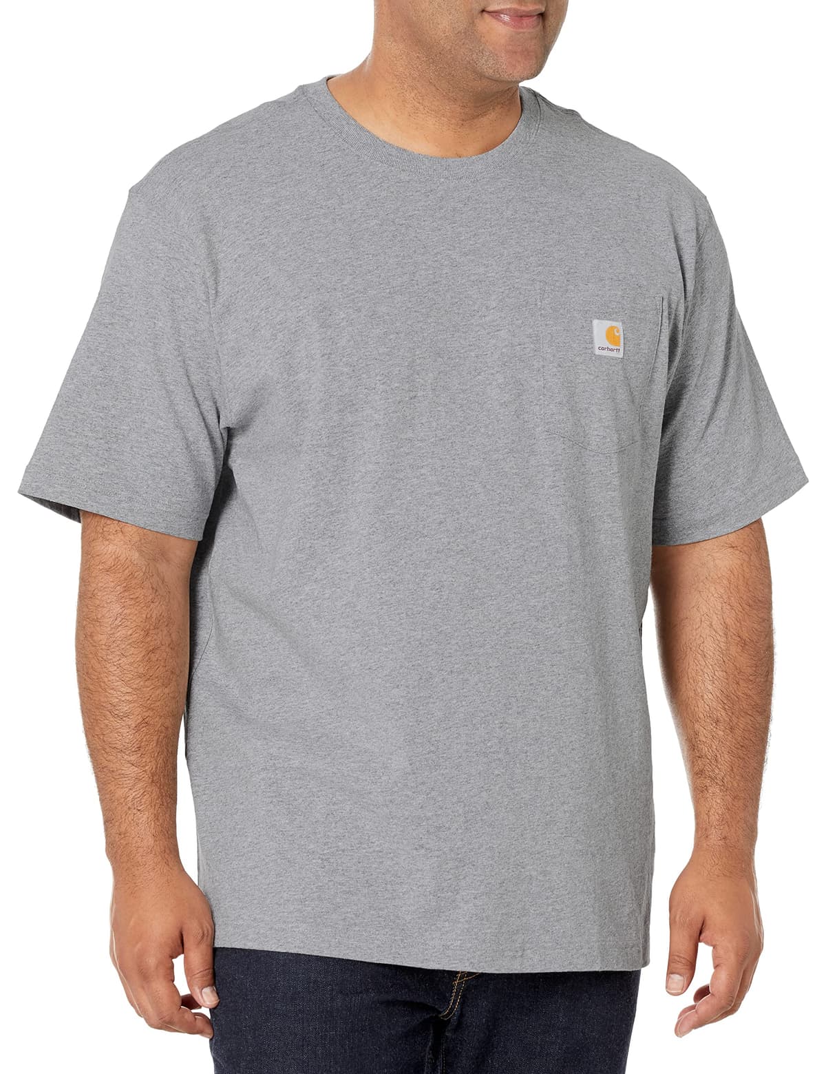 Carhartt Mens Loose Fit Heavyweight Short-Sleeve Pocket T-Shirt (Also Available in Big & Tall) CloseoutWork Utility T-Shirt — view 84